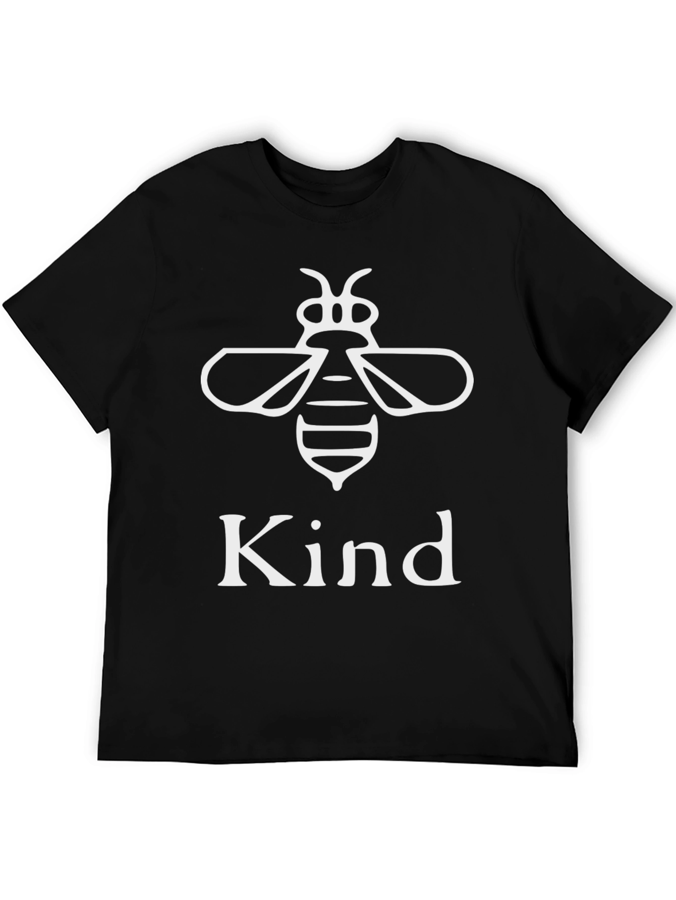 Black Bee Kind Graphic T-Shirt - Unisex Cotton Tee view 5