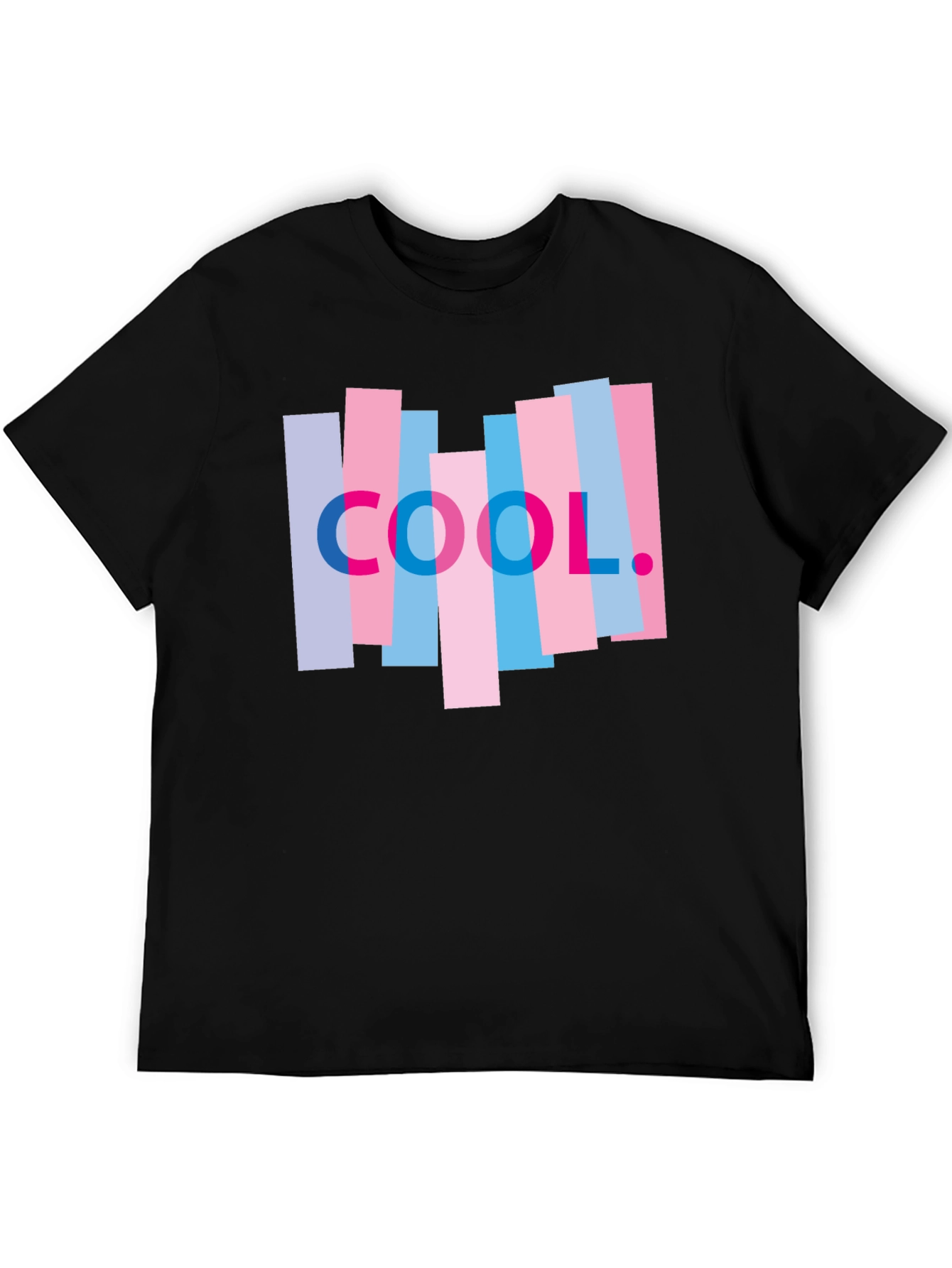 Black Cool Graphic Tee - Modern Casual Shirt view 5