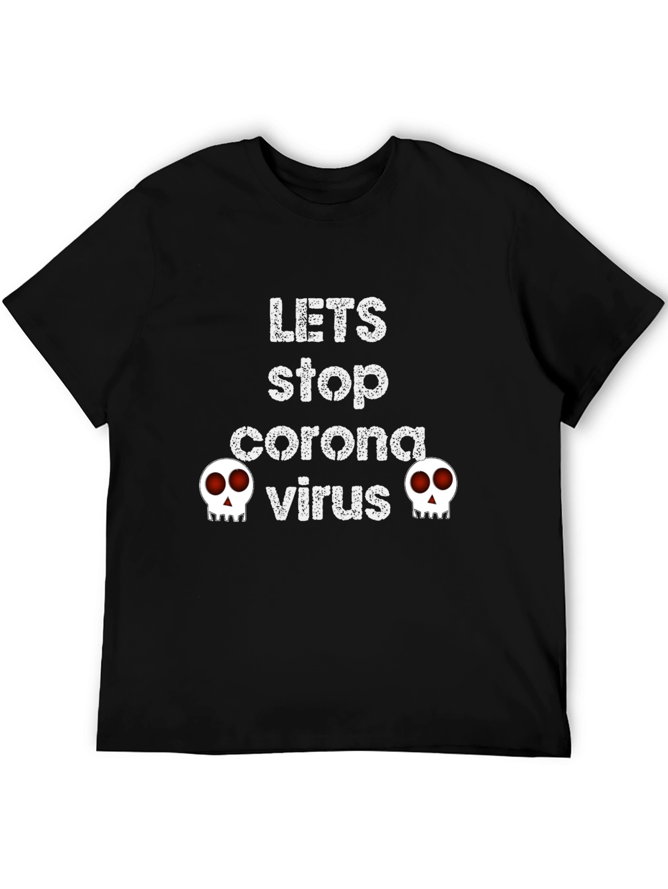 Black Stop Corona Virus Graphic Tee view 5