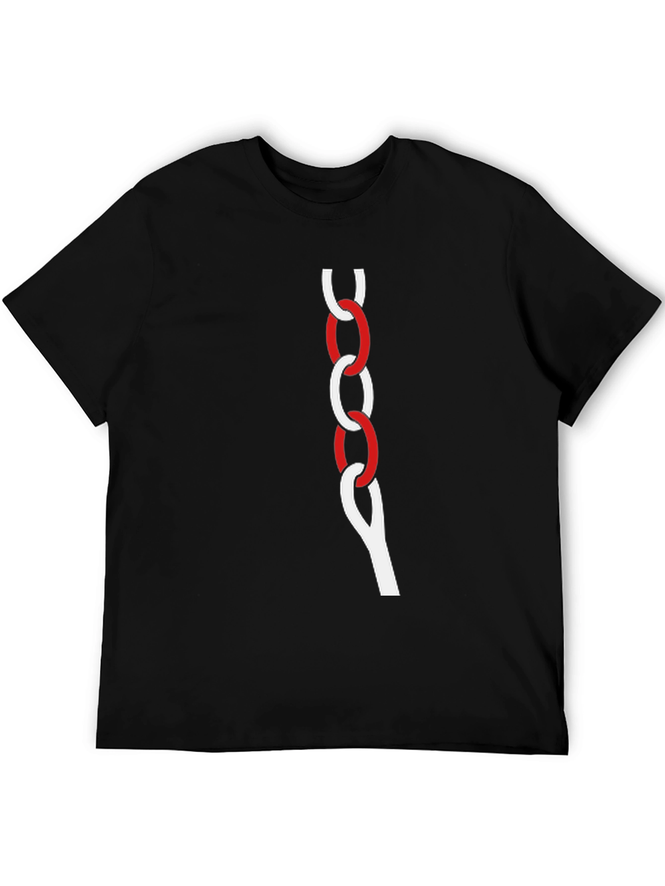 Black Graphic Chain T-Shirt - Black view 5