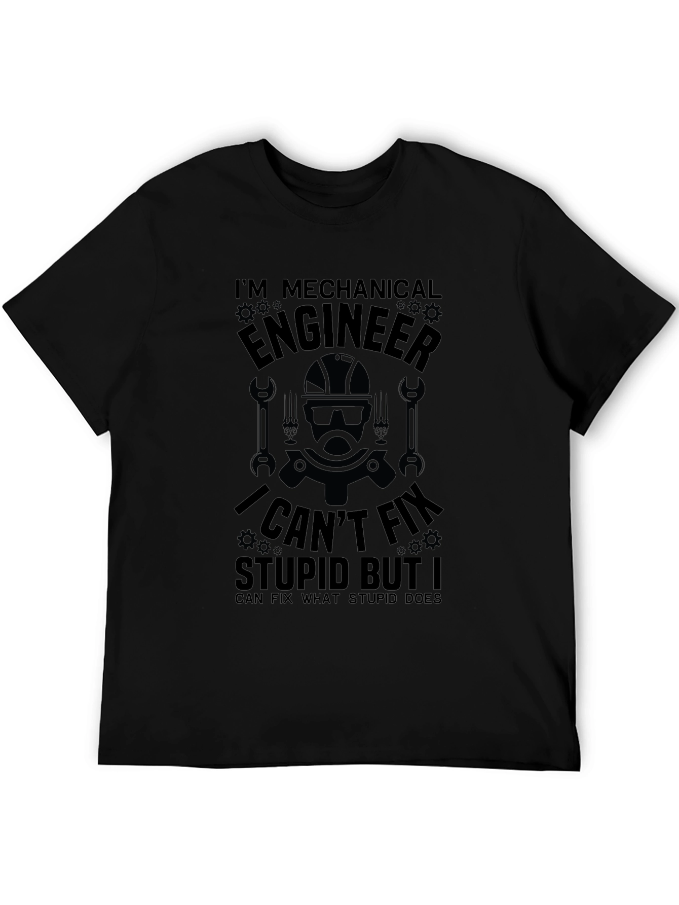 Black Mechanical Engineer T-Shirt - Funny Quote view 5