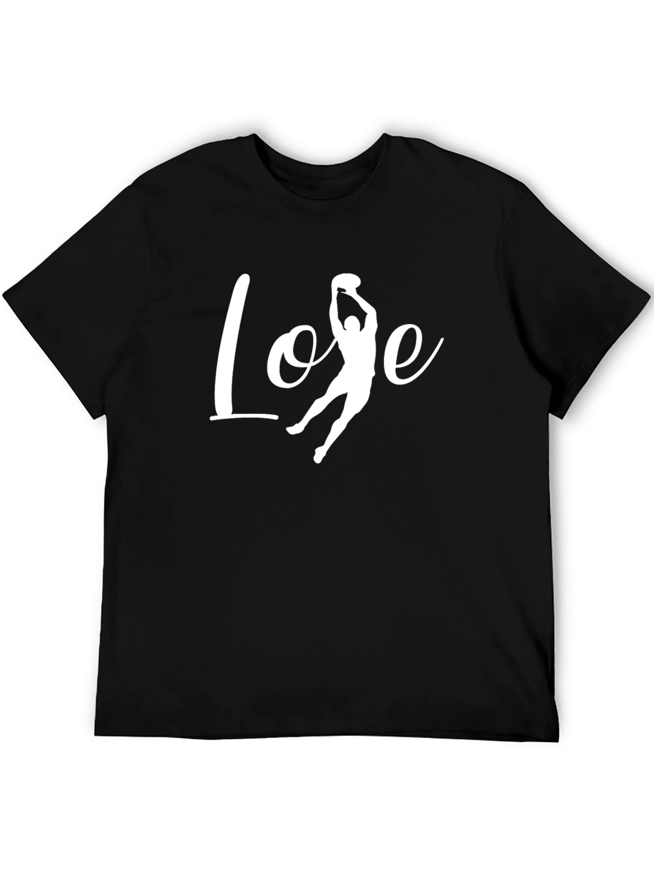 Love Football Graphic Tee - Black Cotton T-Shirt - 5