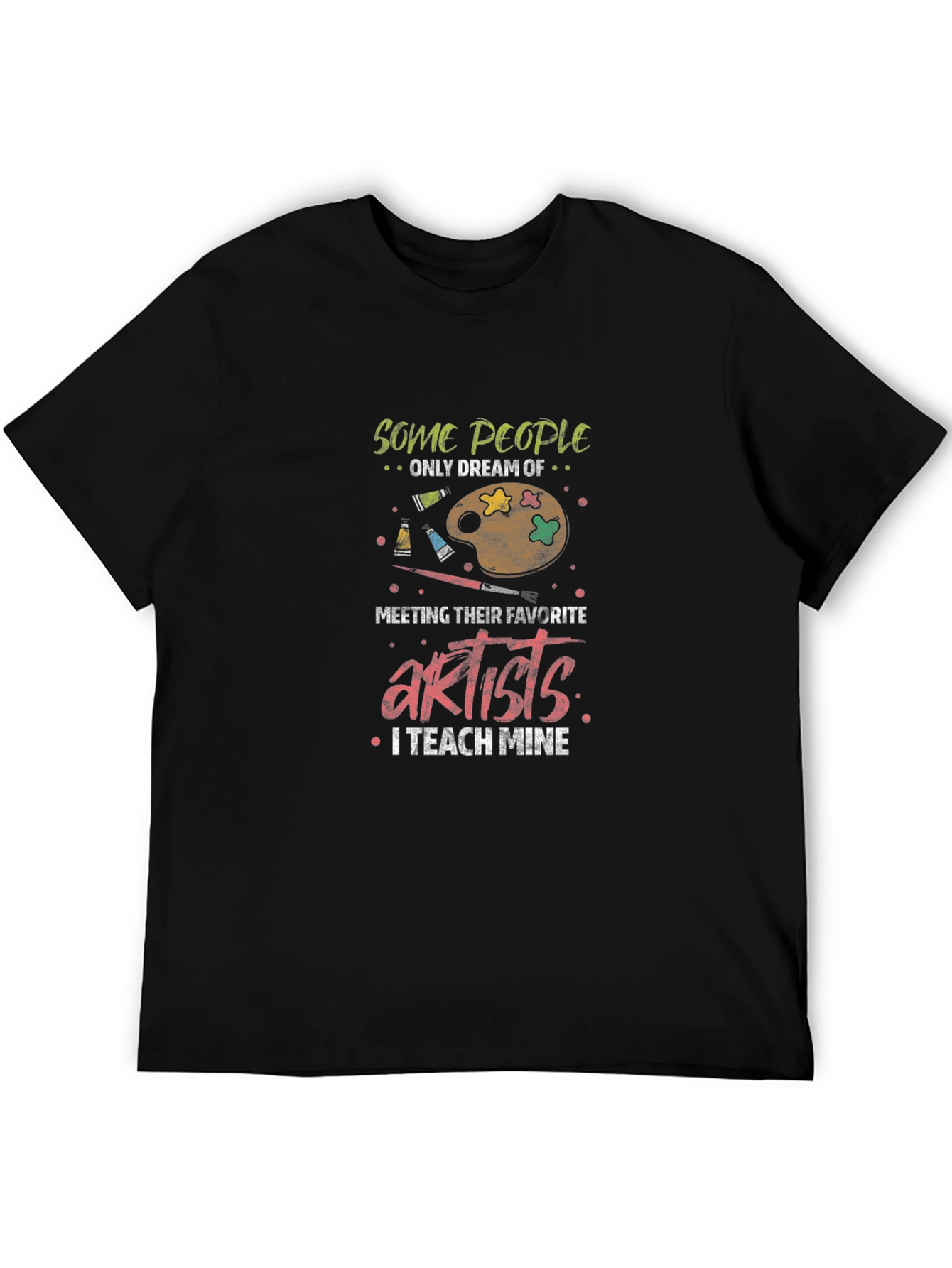 Black Artist Teacher Graphic Tee view 5