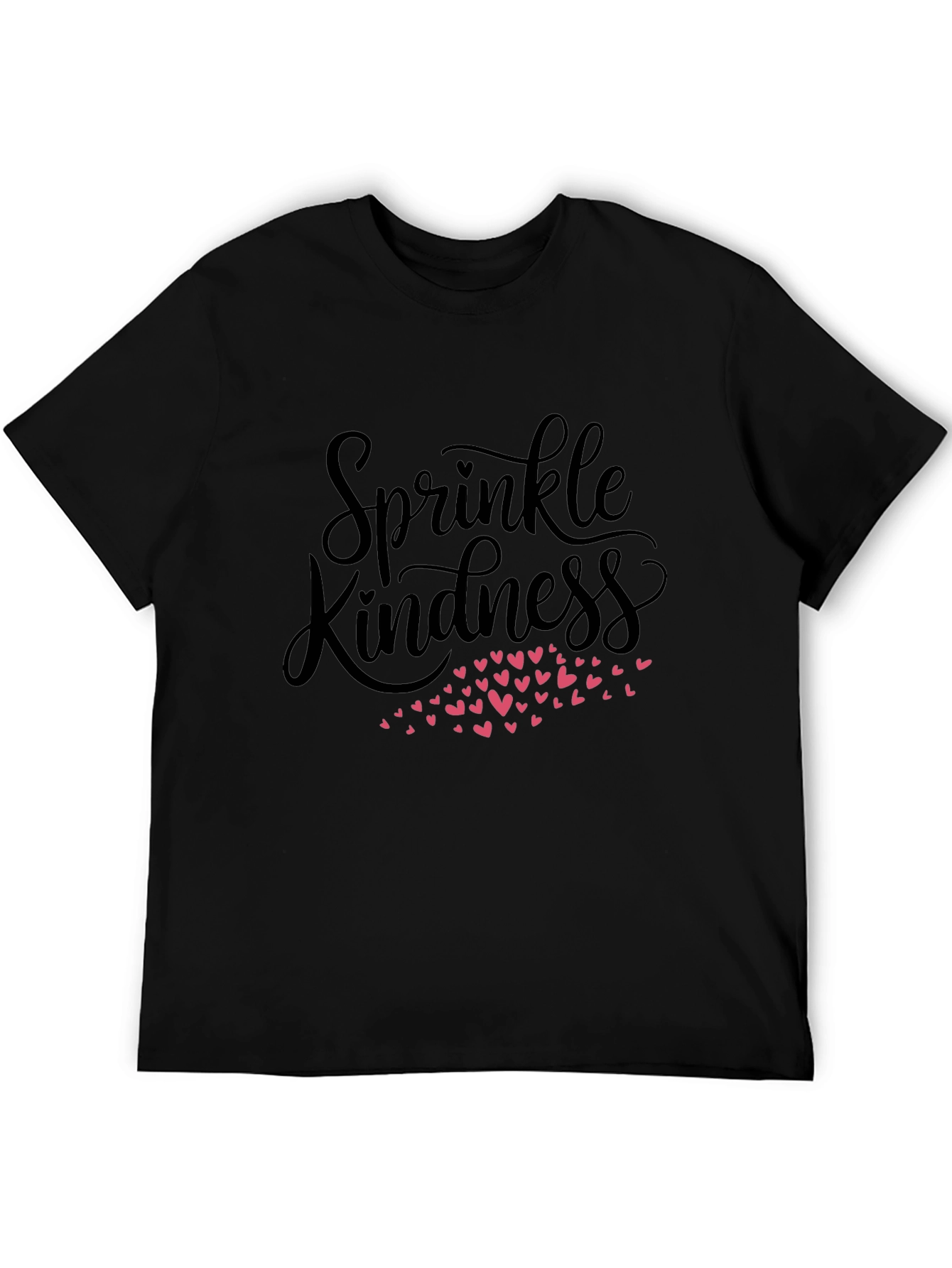Black Sprinkle Kindness Black Graphic Tee view 5