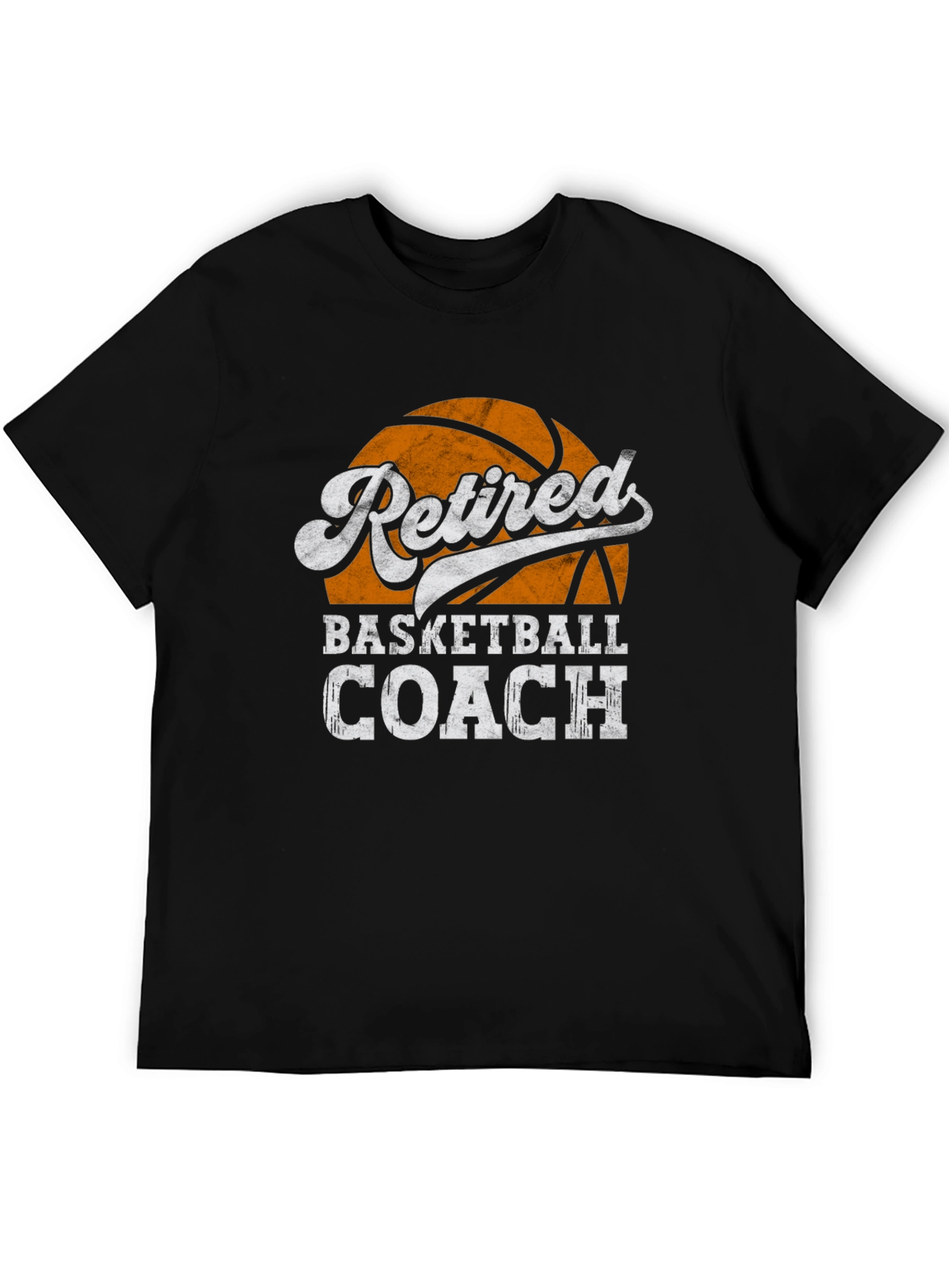 Black Retired Basketball Coach T-Shirt, Gift for Basketball Lovers view 5