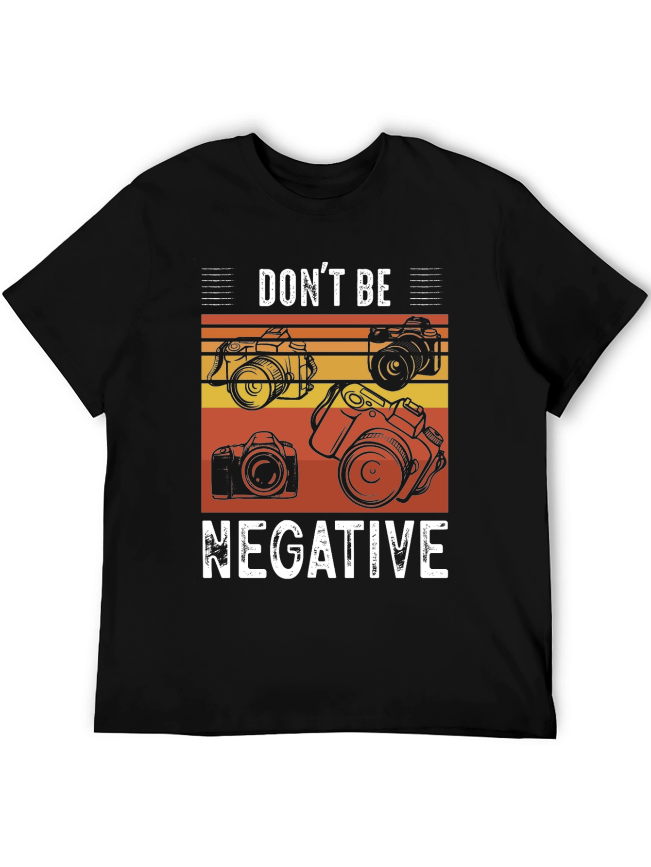 Black Don't Be Negative Camera Graphic Tee view 5