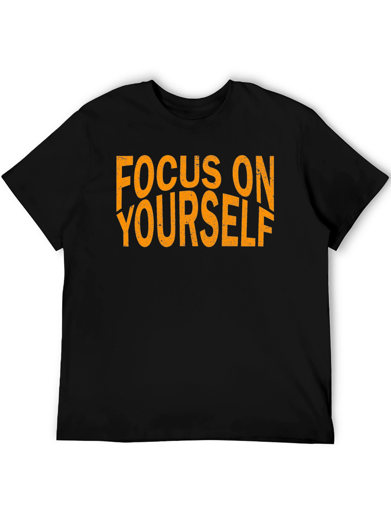 Black Focus On Yourself Black T-Shirt view 5