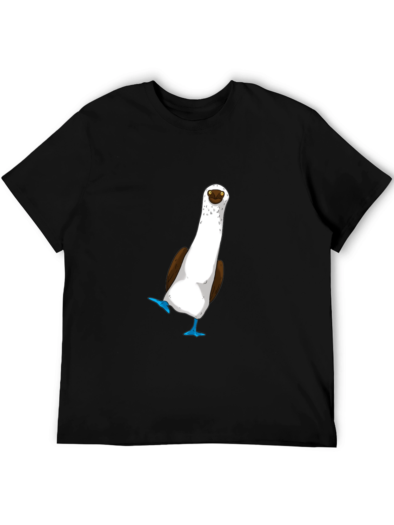 Black Blue-Footed Booby T-Shirt - Quirky Bird Tee view 5