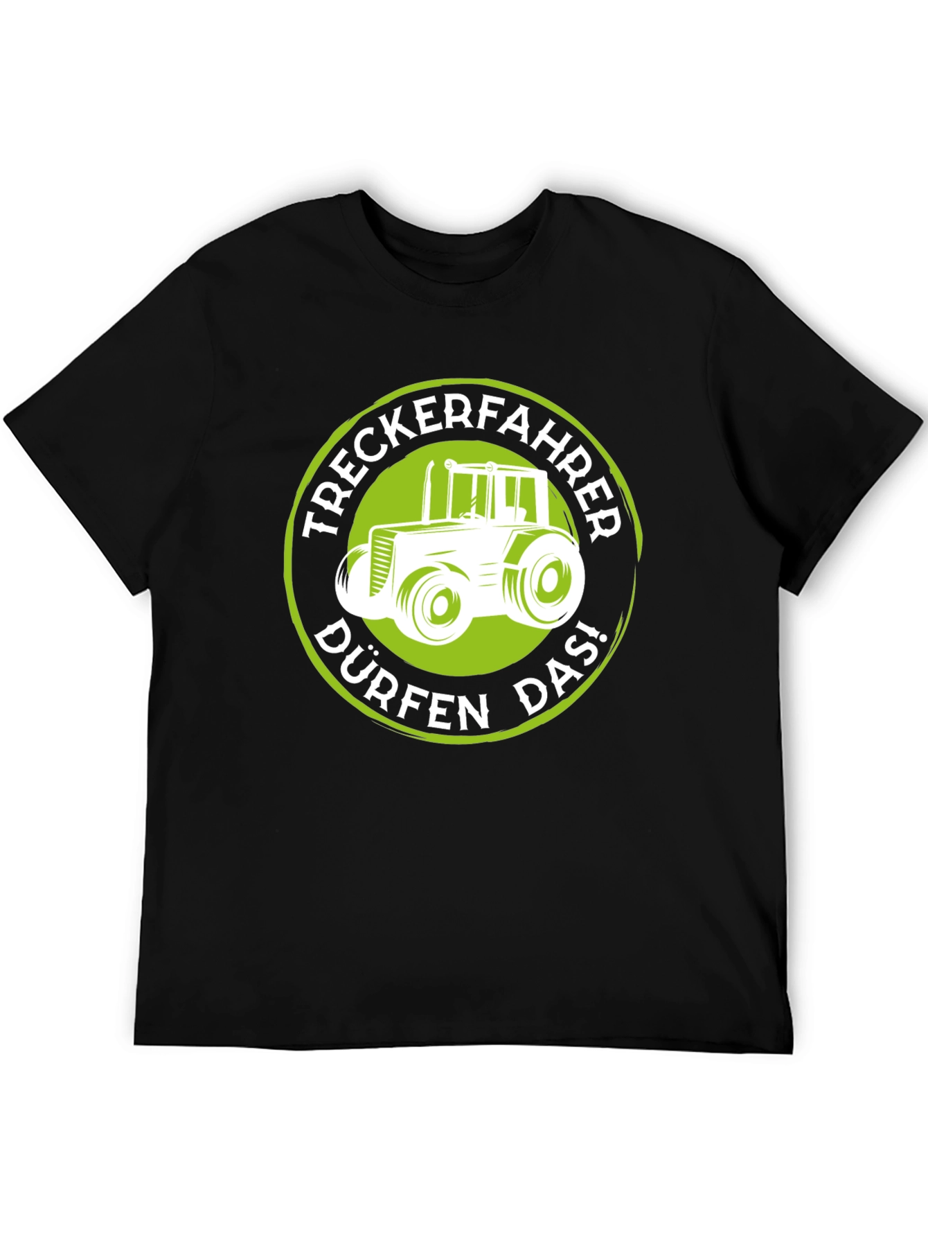 Black Treckerfahrer Tractor Graphic T-Shirt view 5