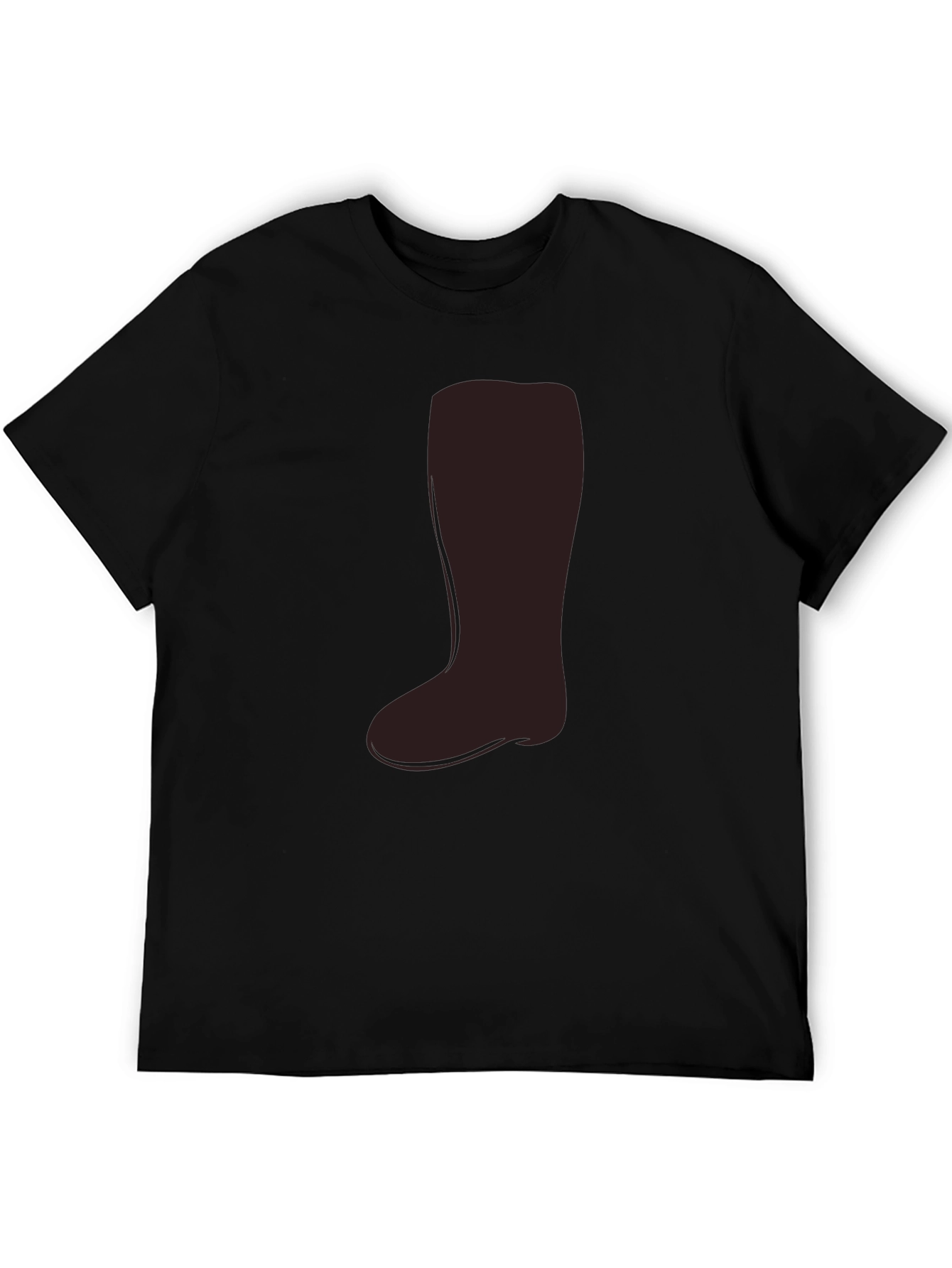 Black Novelty Boot Graphic T-Shirt - Casual Wear view 5