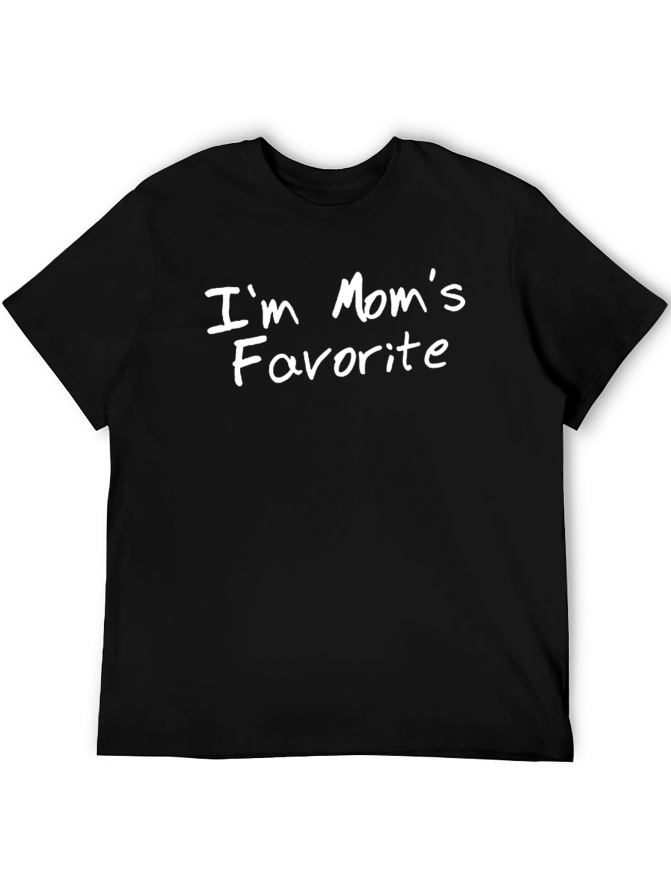 Black I'm Mom's Favorite T-Shirt - Black Graphic Tee view 5