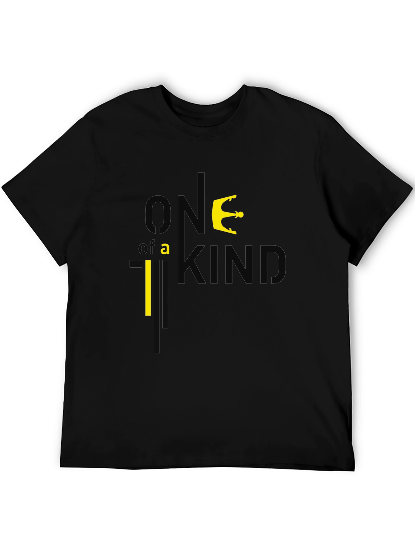 Black One of a Kind Crown Graphic Tee - Black view 5