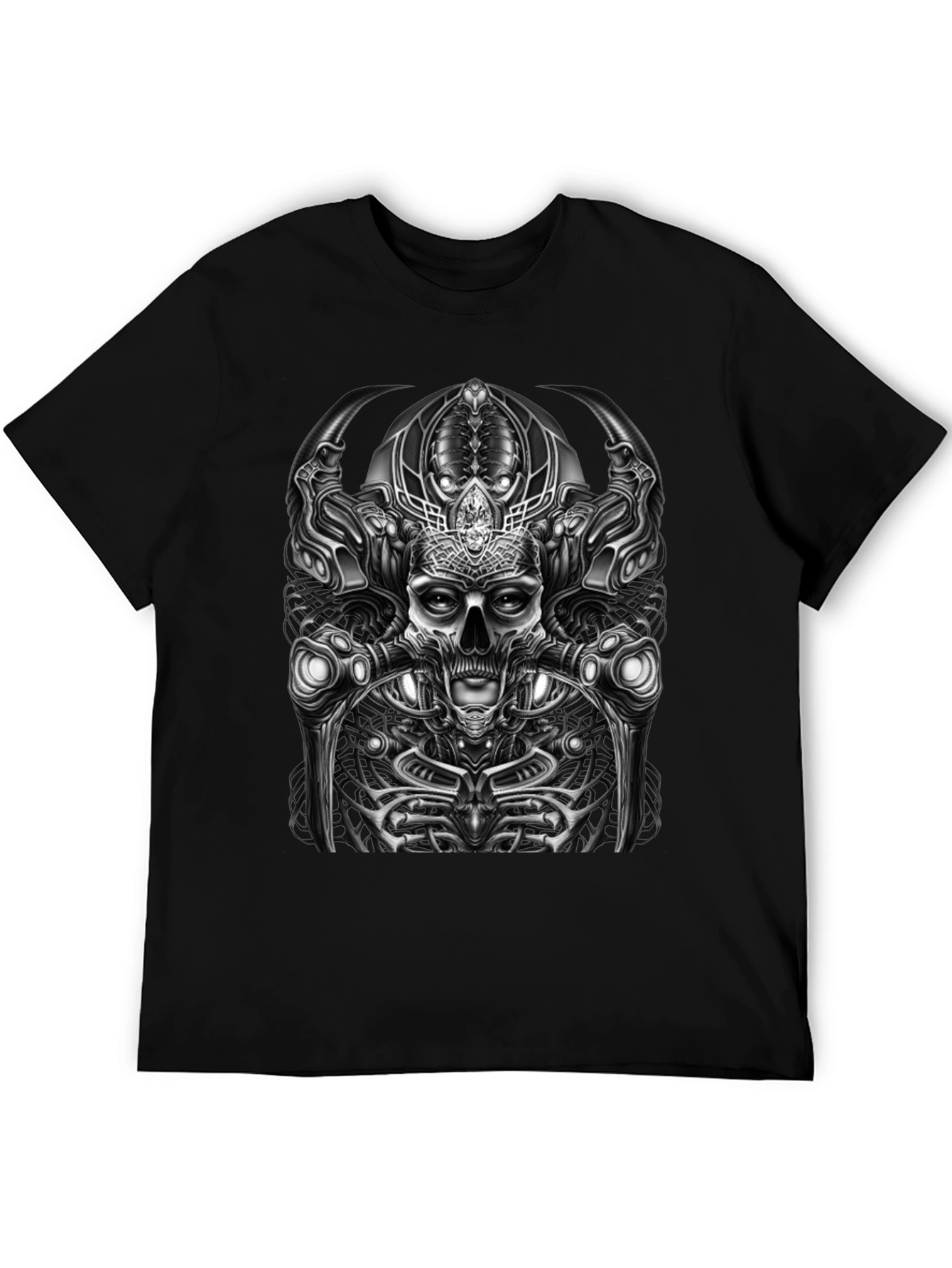 Black Skull Graphic T-Shirt - Dark & Edgy Style view 5