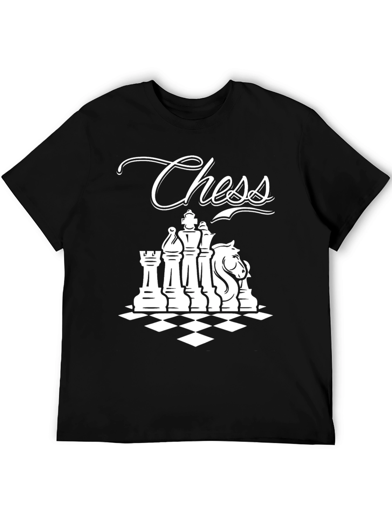 Black Chess Lover T-Shirt - Graphic Chess Piece Design view 5