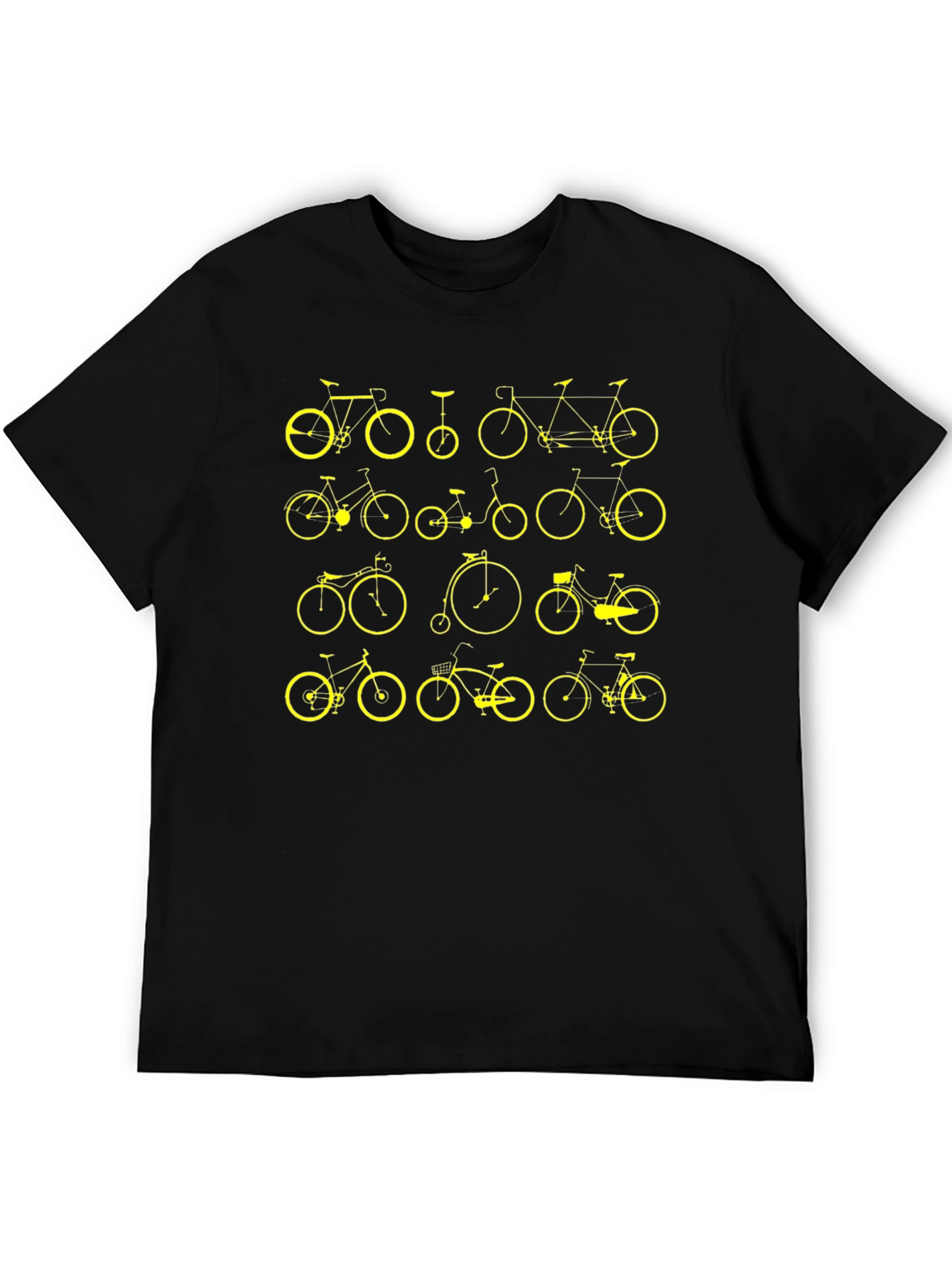 Black Retro Bicycle Graphic T-Shirt - Vintage Bike Lover Tee view 5