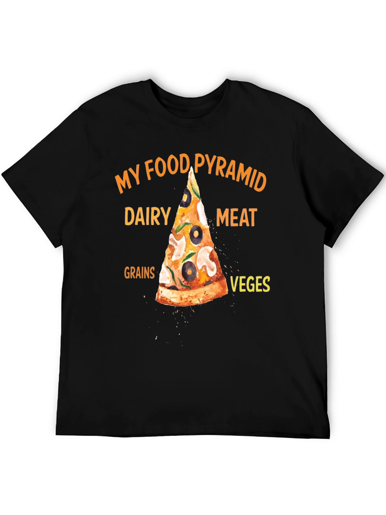 My Food Pyramid Pizza T-Shirt - 5