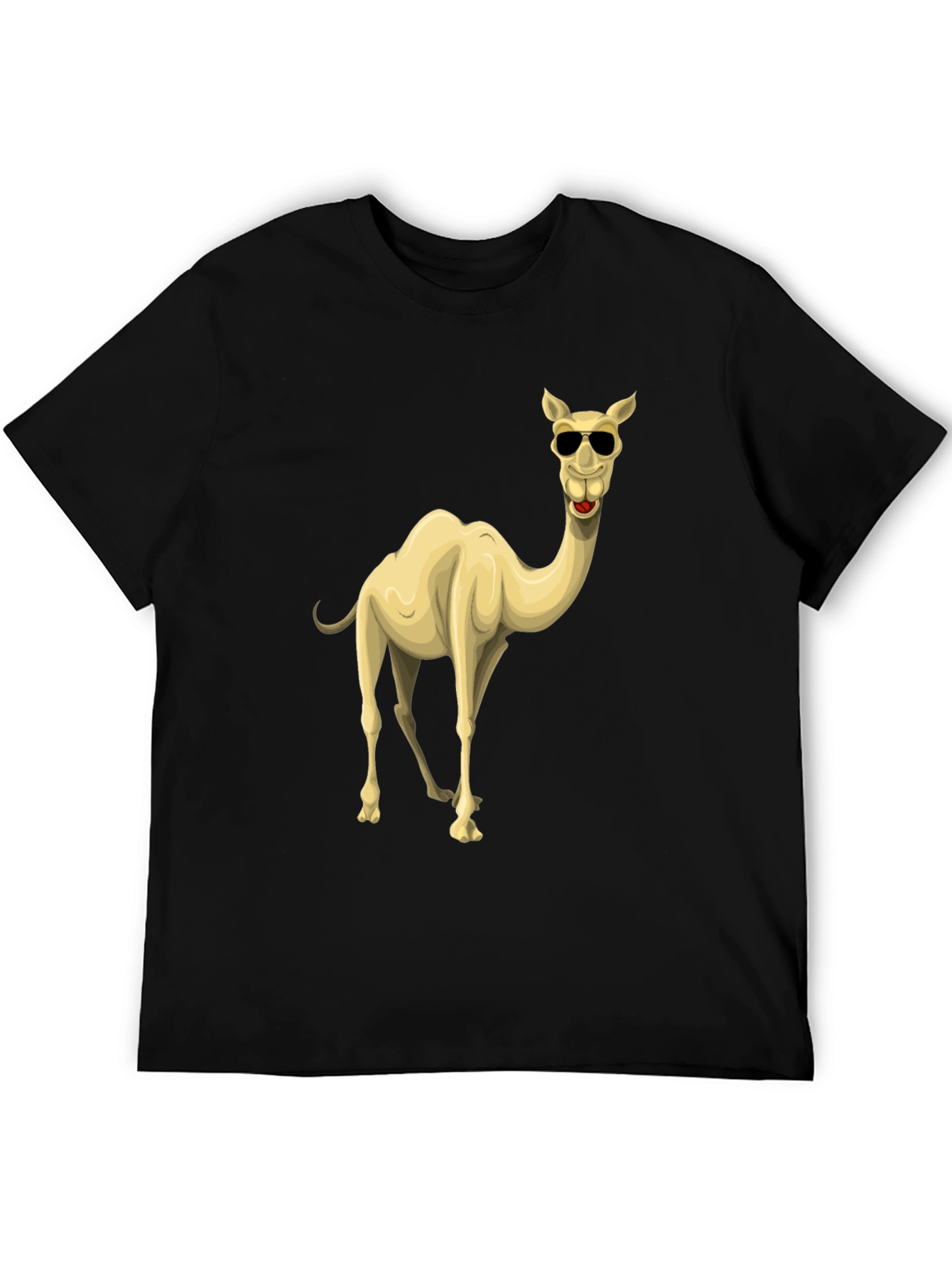 Black Cool Camel Black Graphic T-Shirt view 5