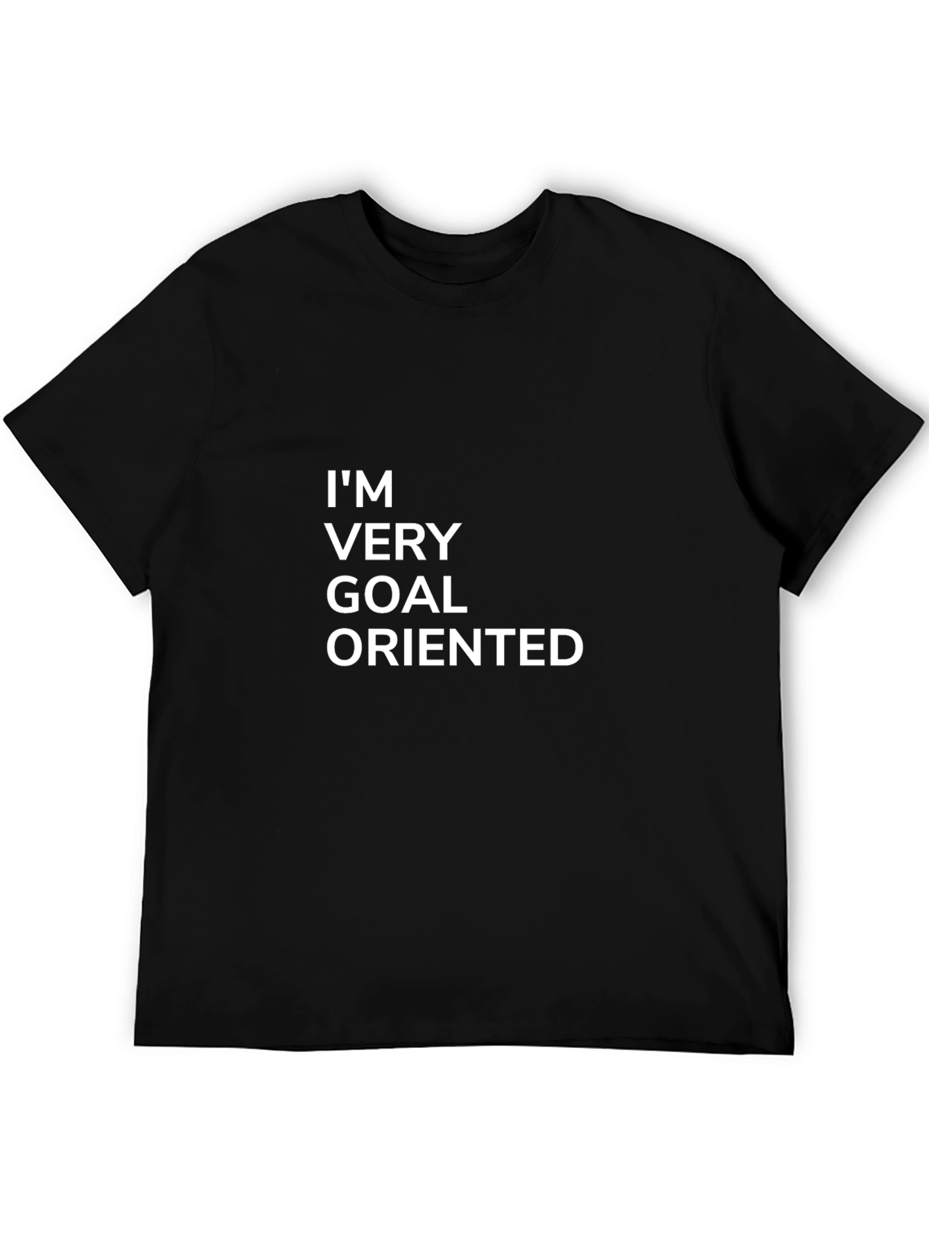 Black Goal Oriented Graphic Tee - Mens Black T-Shirt view 5