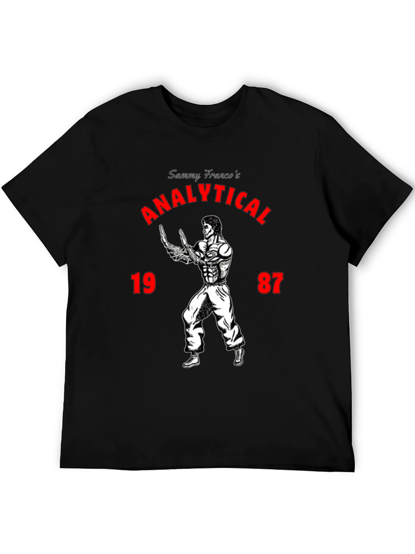 Black Analytical 1987 Sammy Franco Graphic T-Shirt view 5
