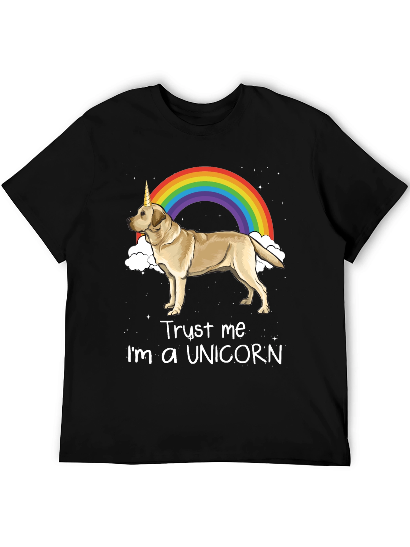 Black Unicorn Dog T-Shirt - Trust Me, I'm a Unicorn! view 5