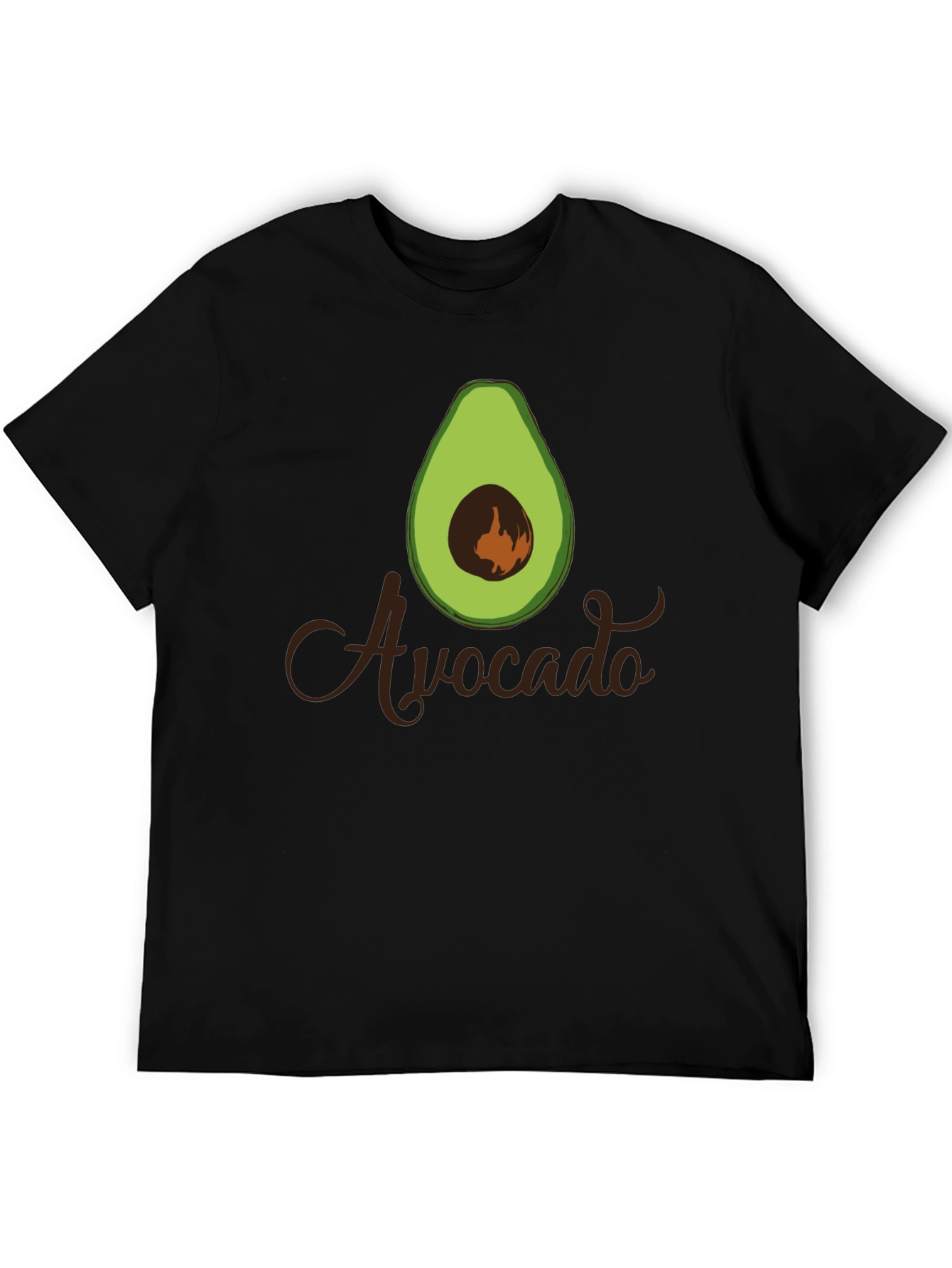 Black Avocado Graphic Black T-Shirt view 5