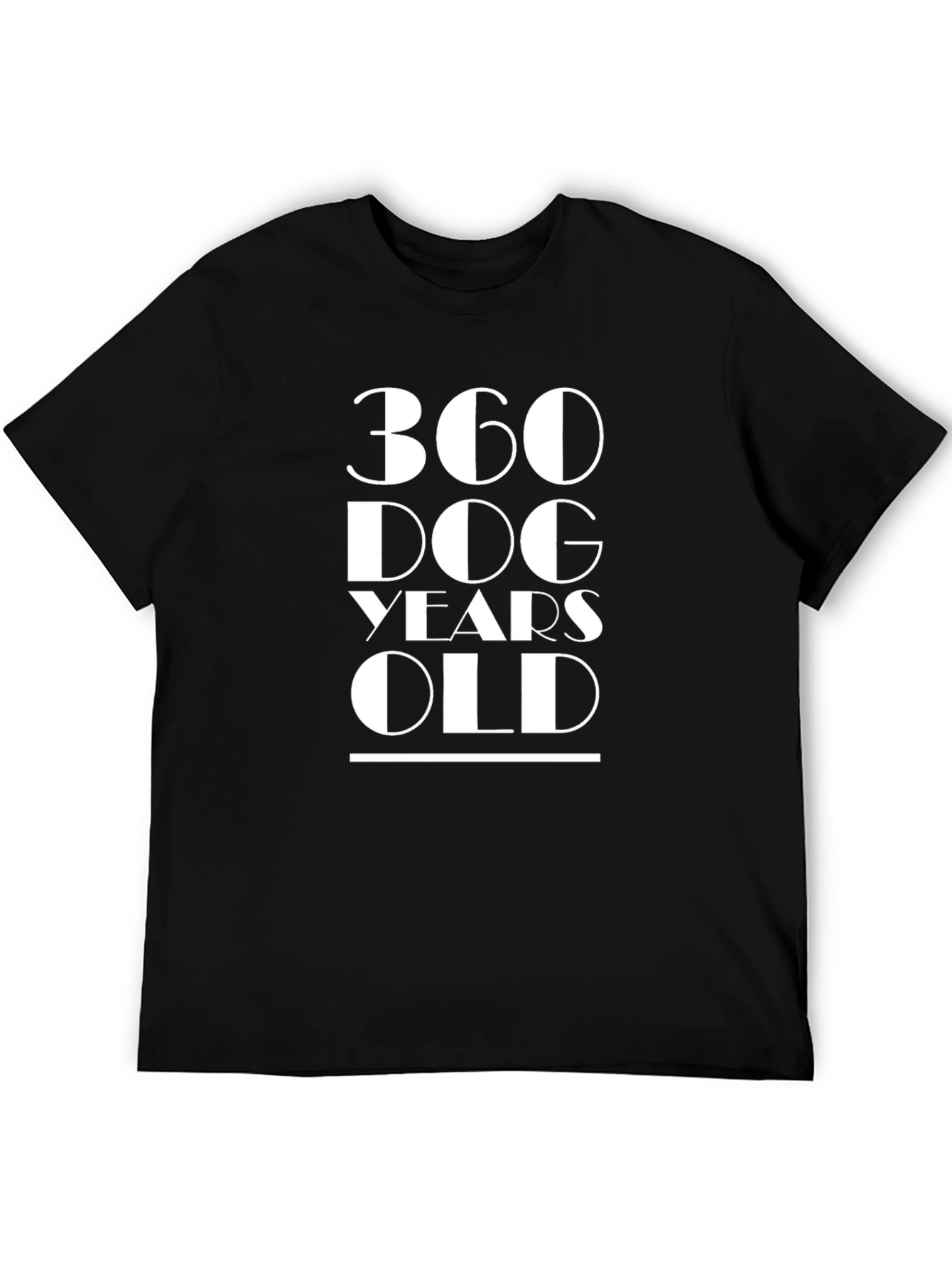 Black 360 Dog Years Old Black Tee view 5