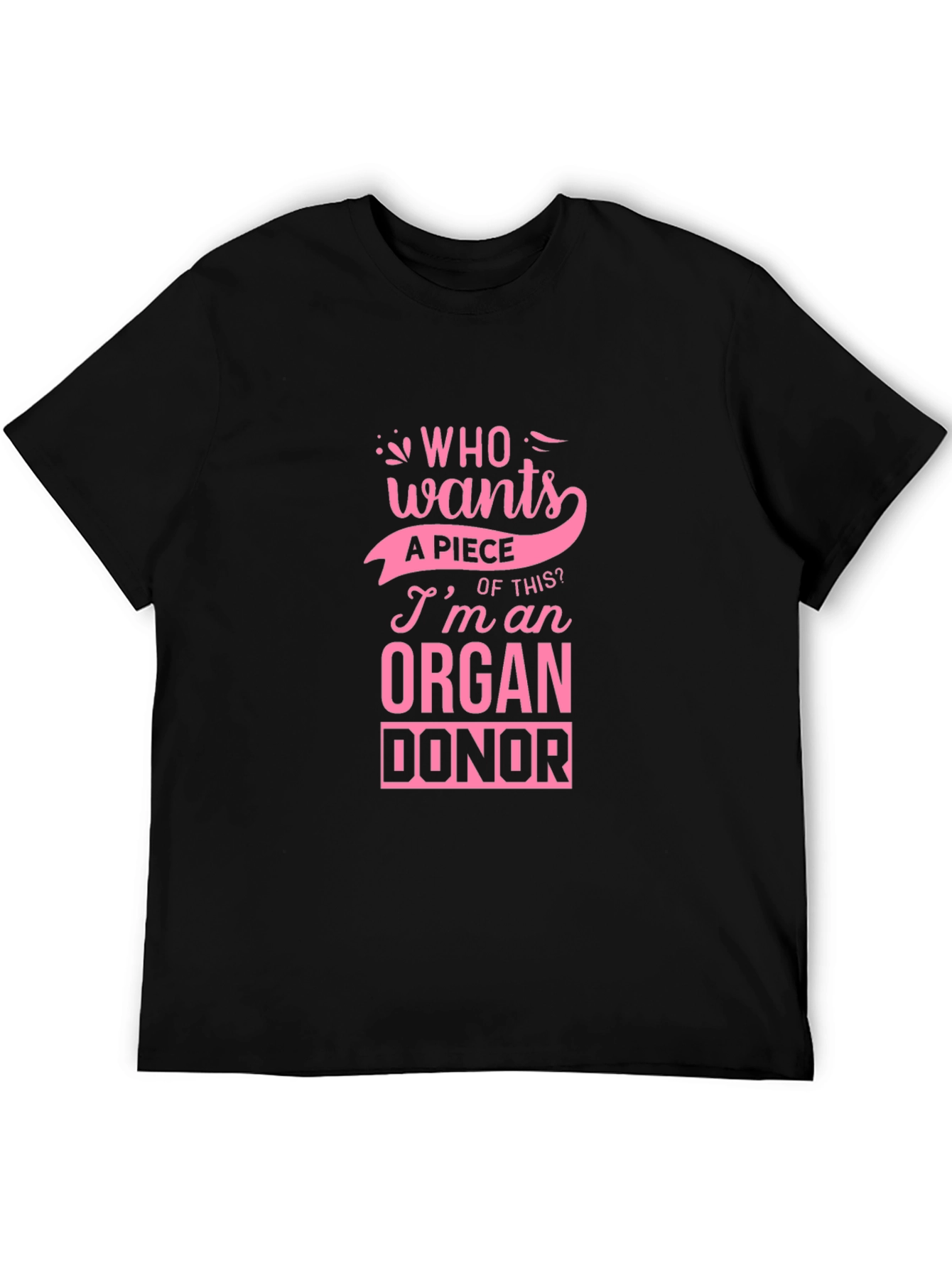 Black Organ Donor T-Shirt - Funny Awareness Tee view 5