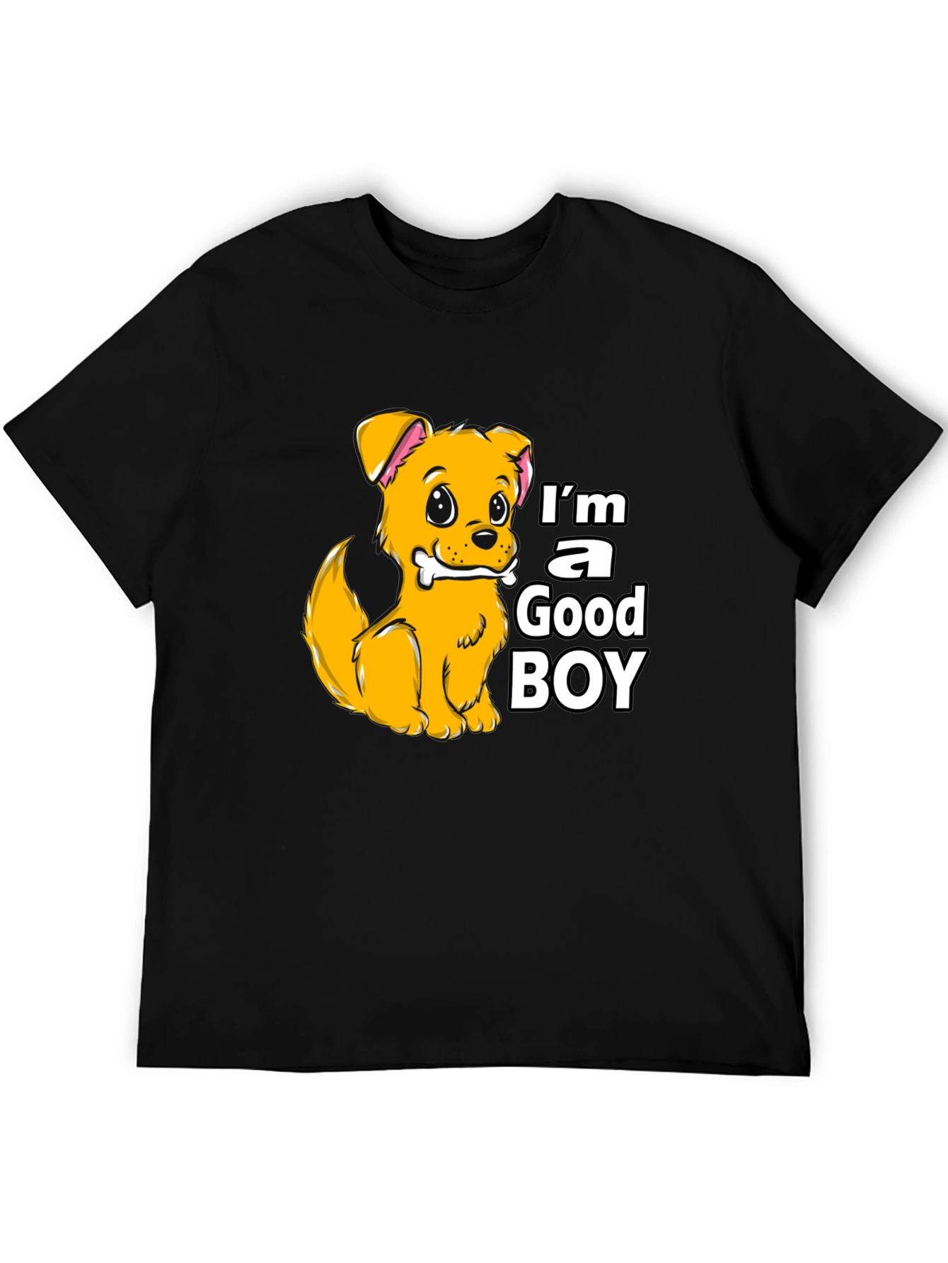 Black I'm a Good Boy Dog T-Shirt view 5
