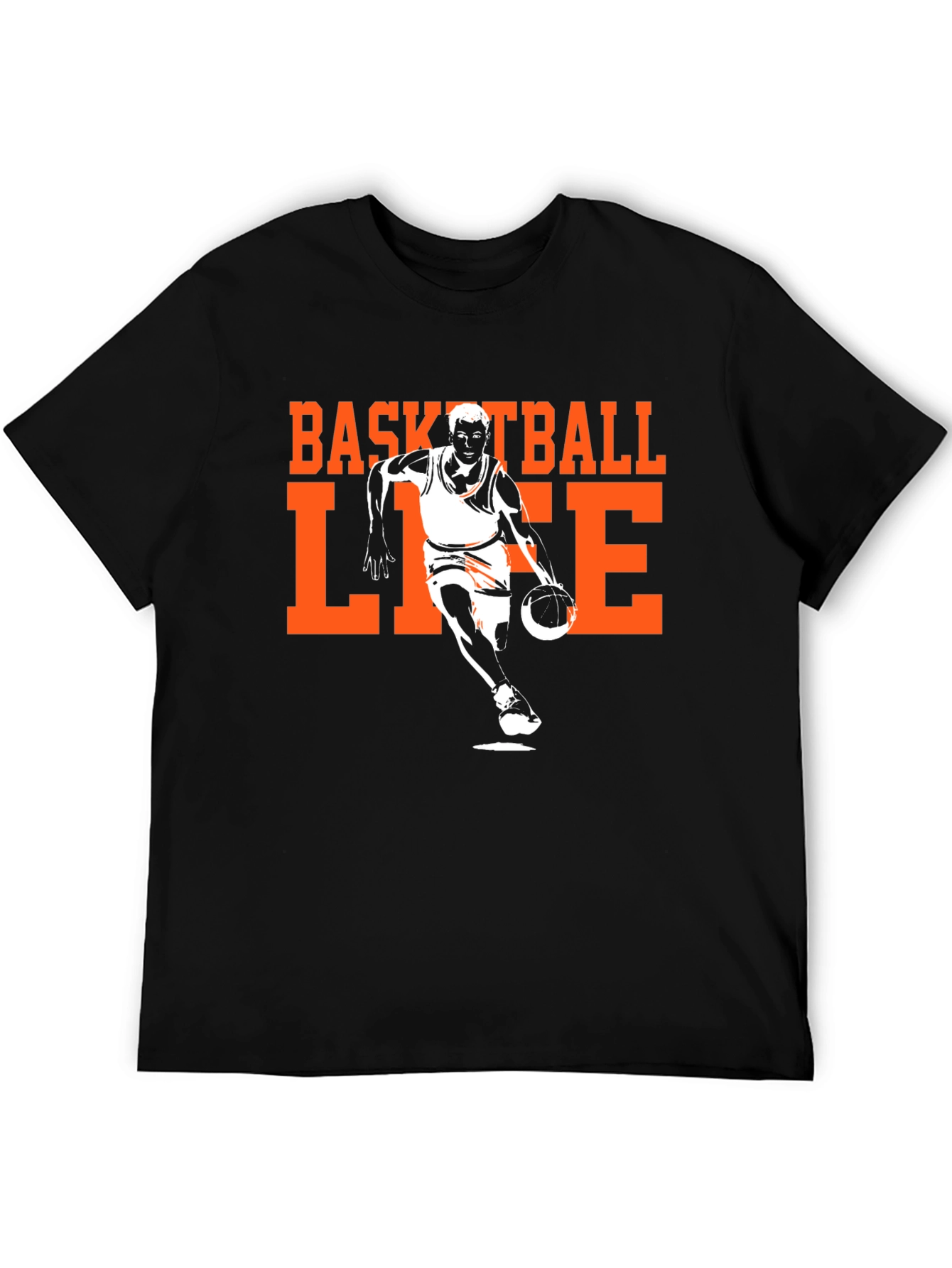 Black Basketball Life Graphic Tee view 5