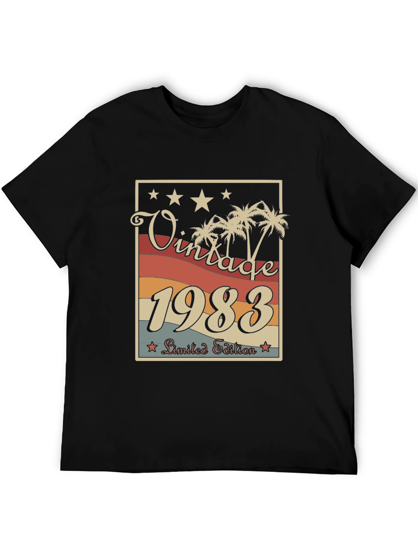 Black Vintage 1983 Limited Edition Graphic T-Shirt view 5