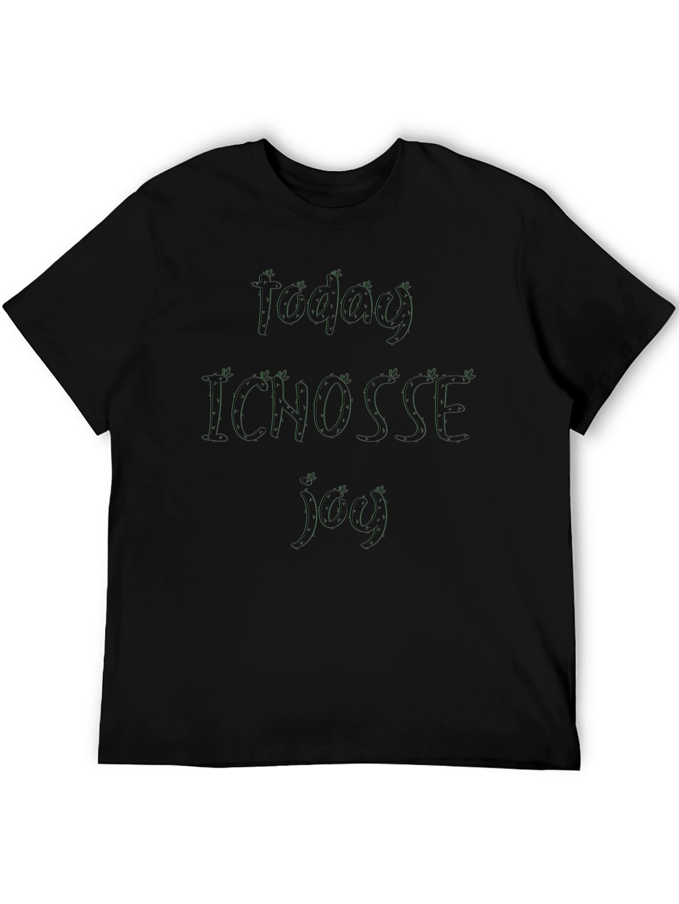 Black Unique Graphic Tee - "I CHOSSE YOU" view 5