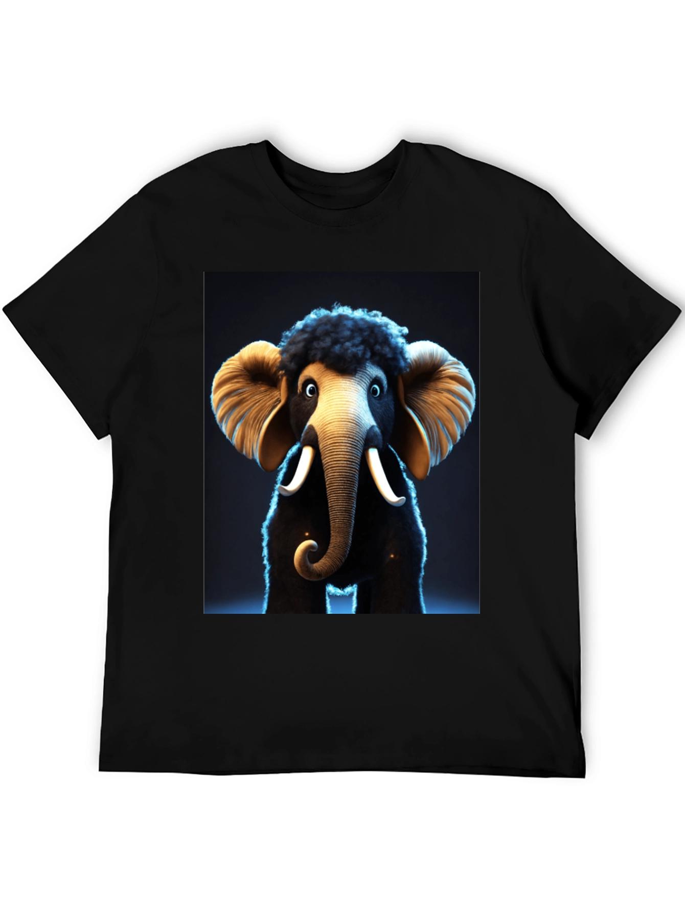 Black Mammoth Graphic Tee - Unique Design, Soft Fabric view 5