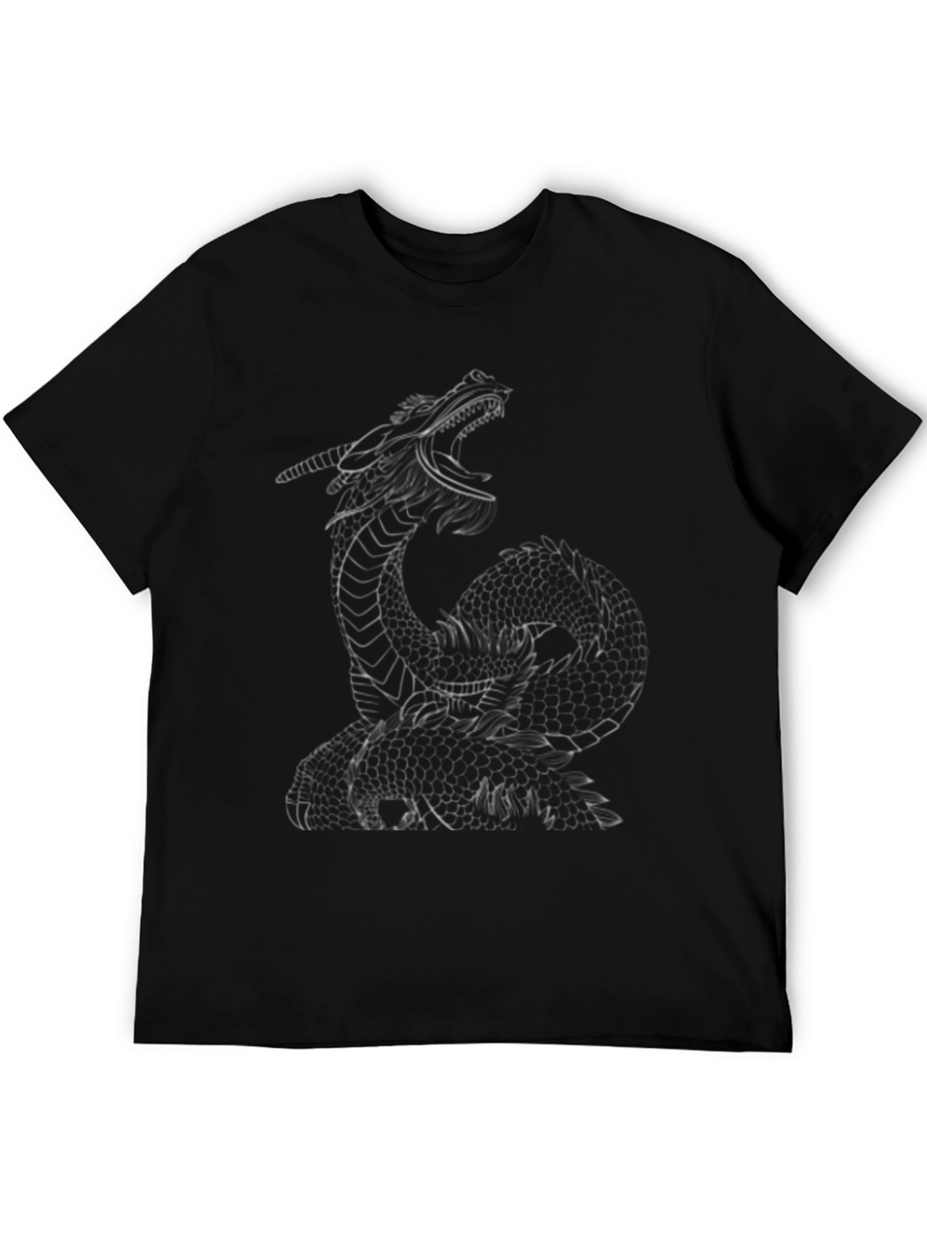 Black Dragon Graphic Black T-Shirt view 5