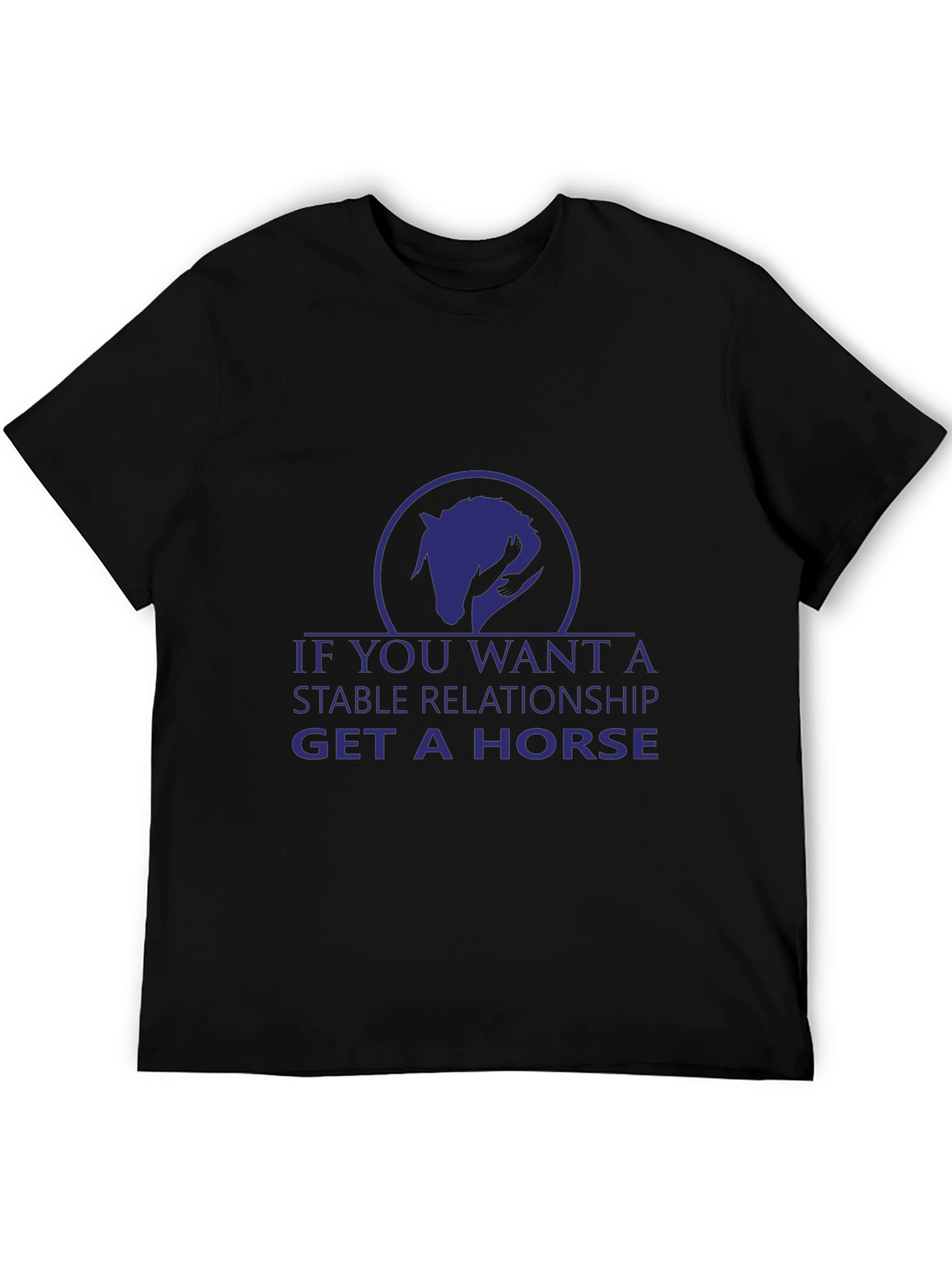 Black Stable Relationship Horse T-Shirt view 5