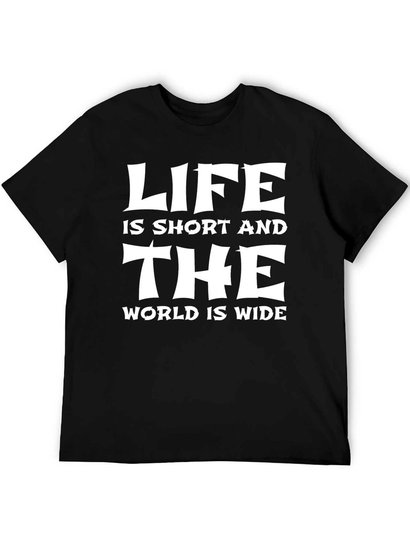 Black Life is Short T-Shirt: Inspiring Graphic Tee view 5