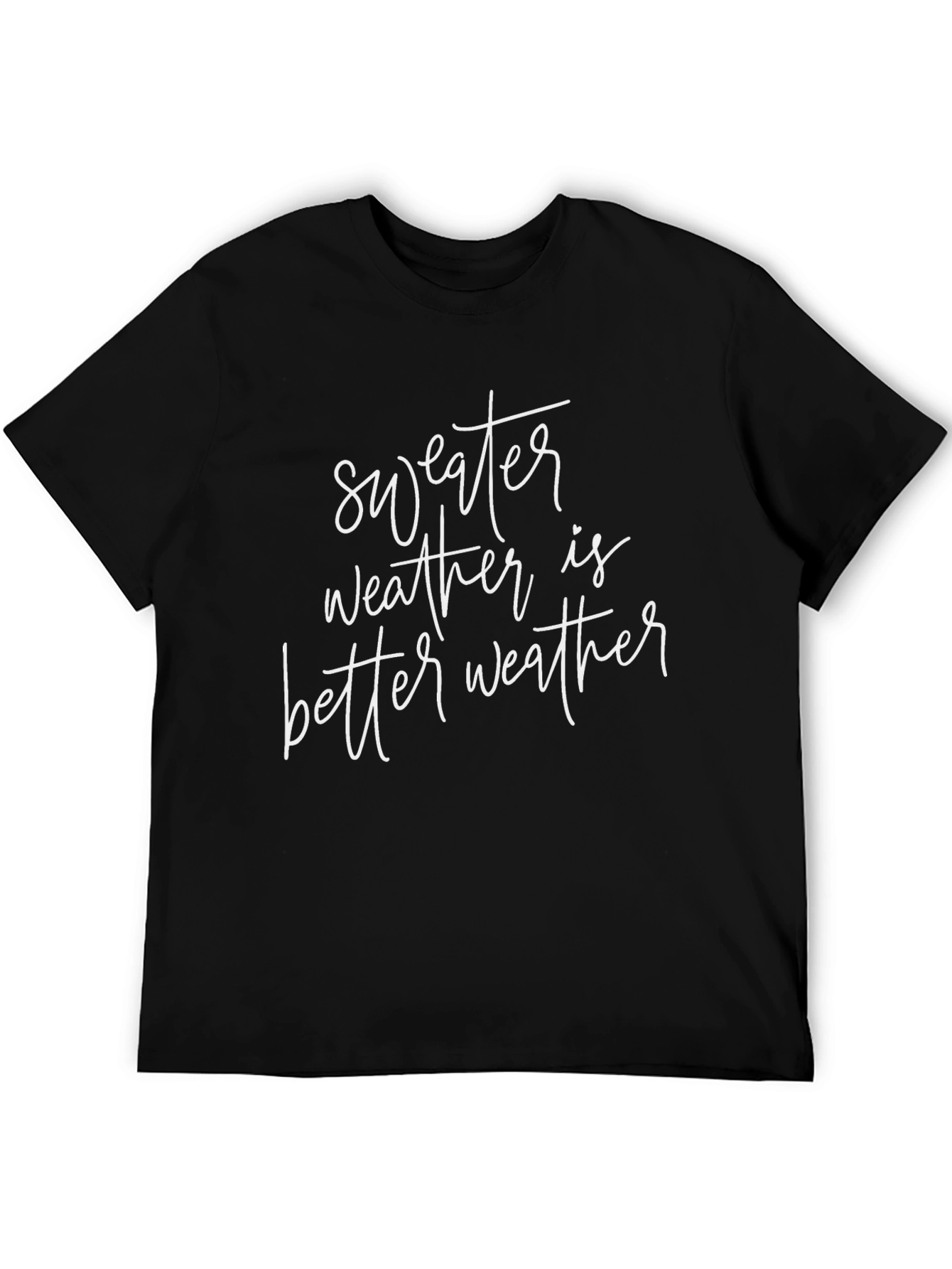 Black Sweater Weather T-Shirt: Stylish and Comfortable view 5