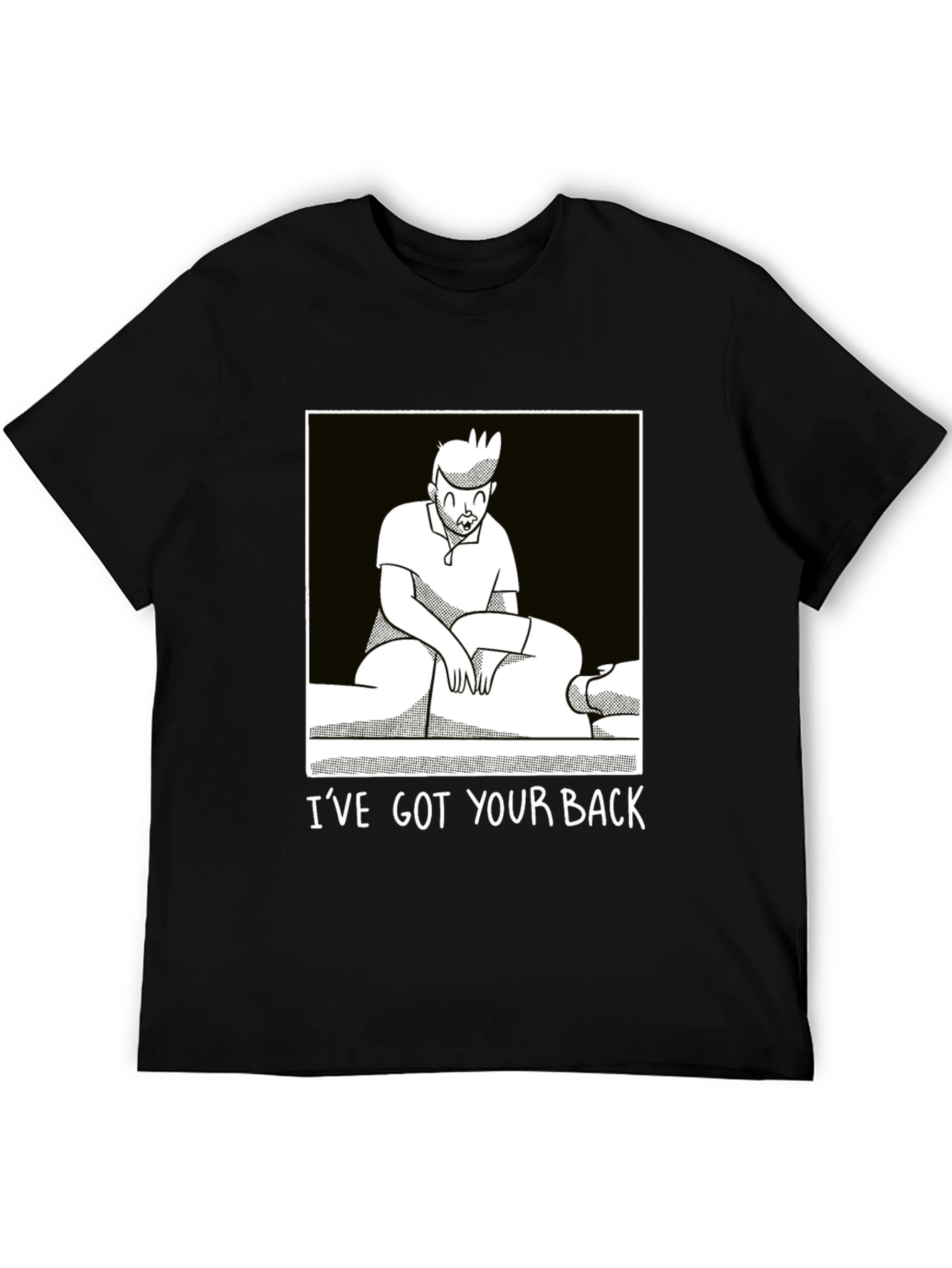 Black I've Got Your Back Chiropractic T-Shirt view 5