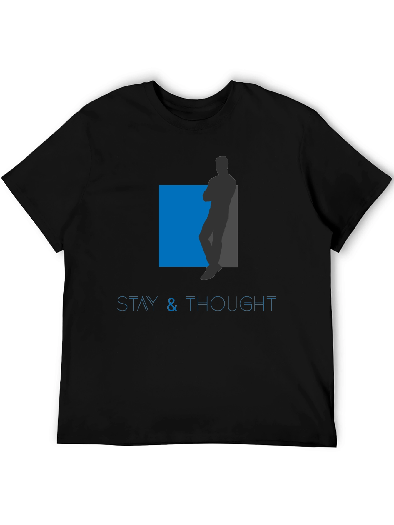 Black Stay & Thought Graphic T-Shirt - Relaxed Style view 5