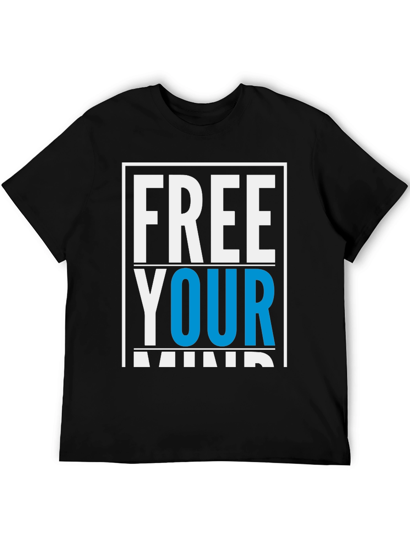 Black Free Your Mind Graphic T-Shirt - Black view 5
