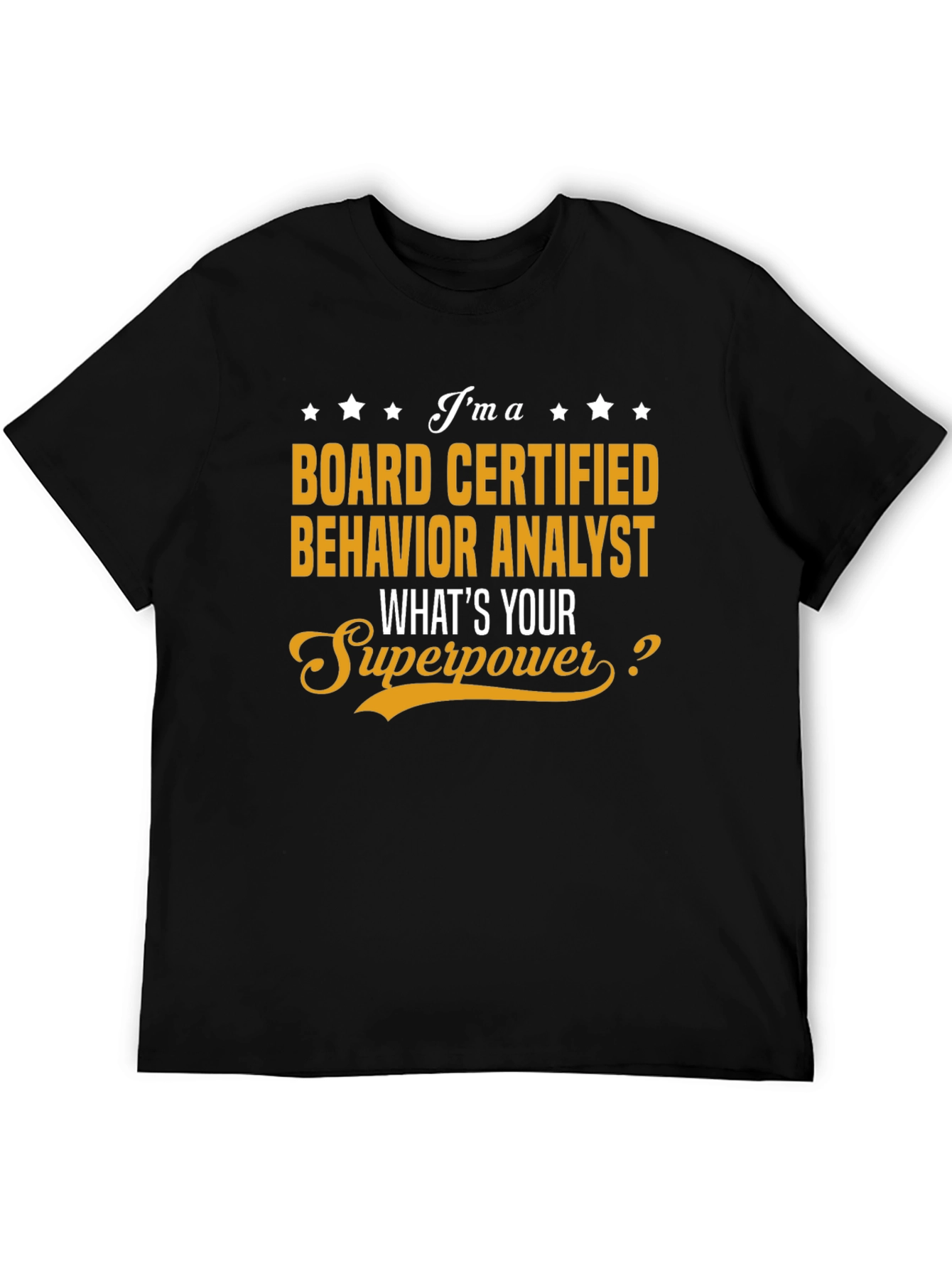 Black Board Certified Behavior Analyst T-Shirt view 5
