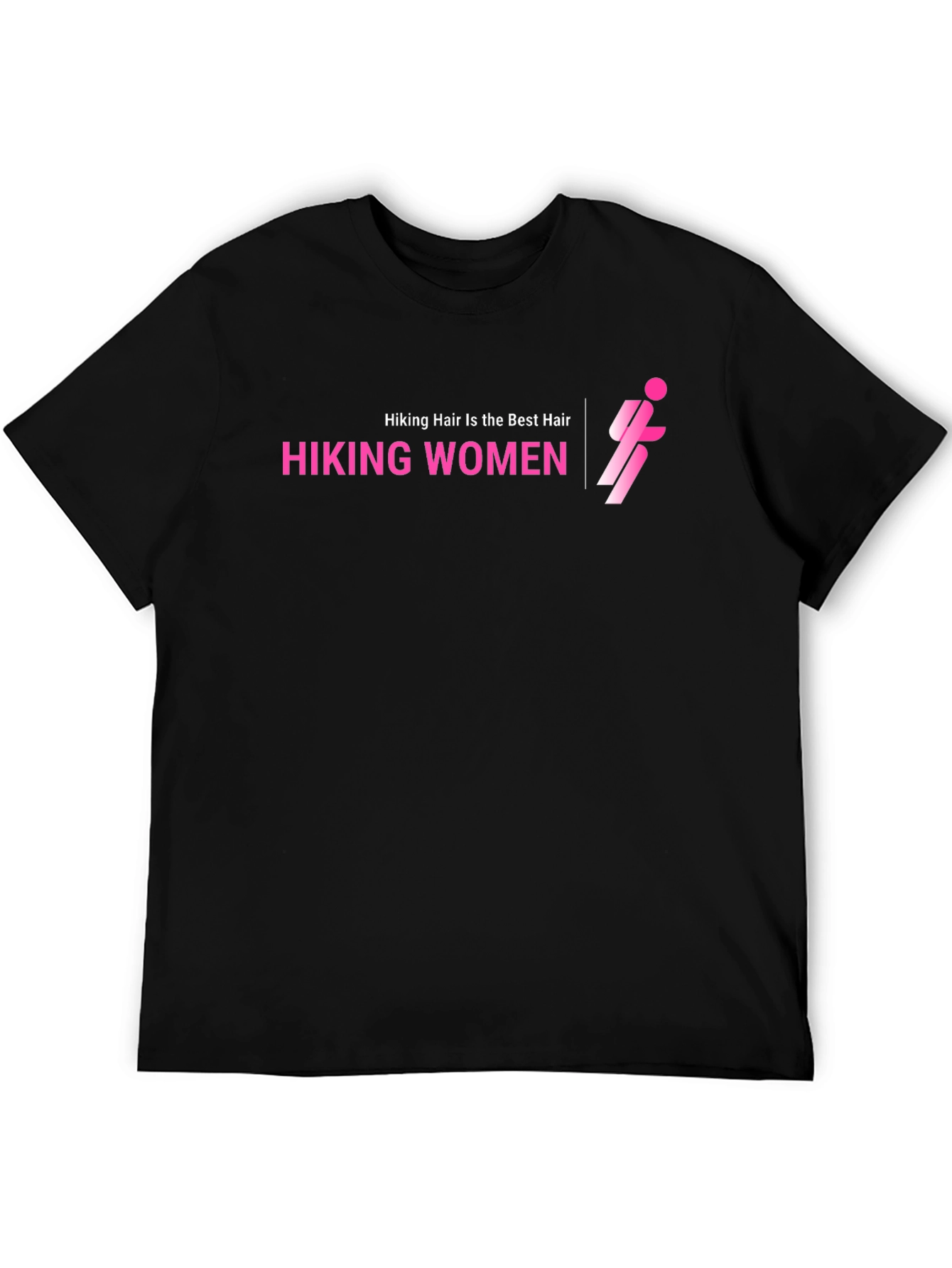 Black Hiking Women Graphic Tee - Black view 5