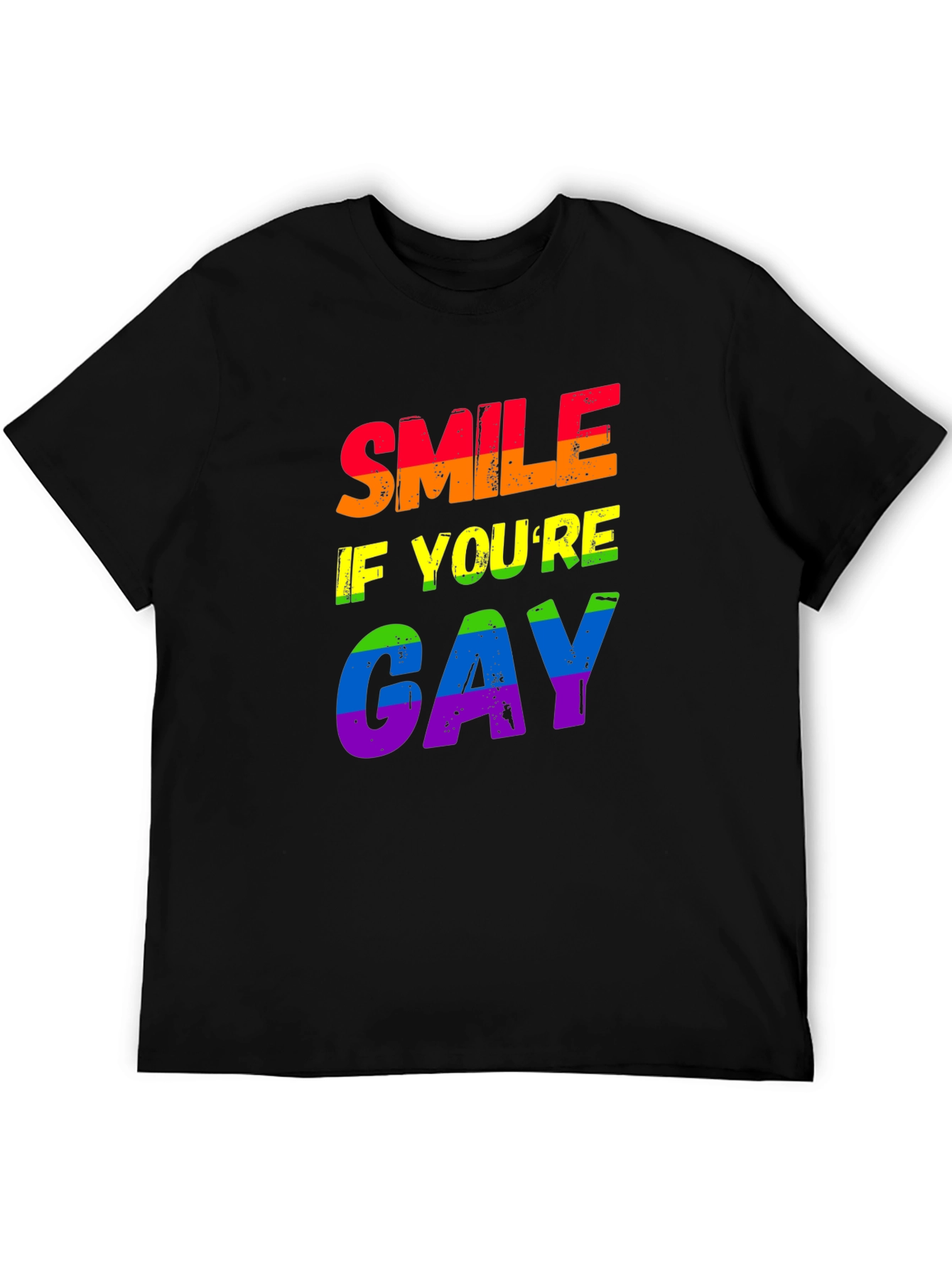 Smile If You're Gay Rainbow Pride T-Shirt - 5