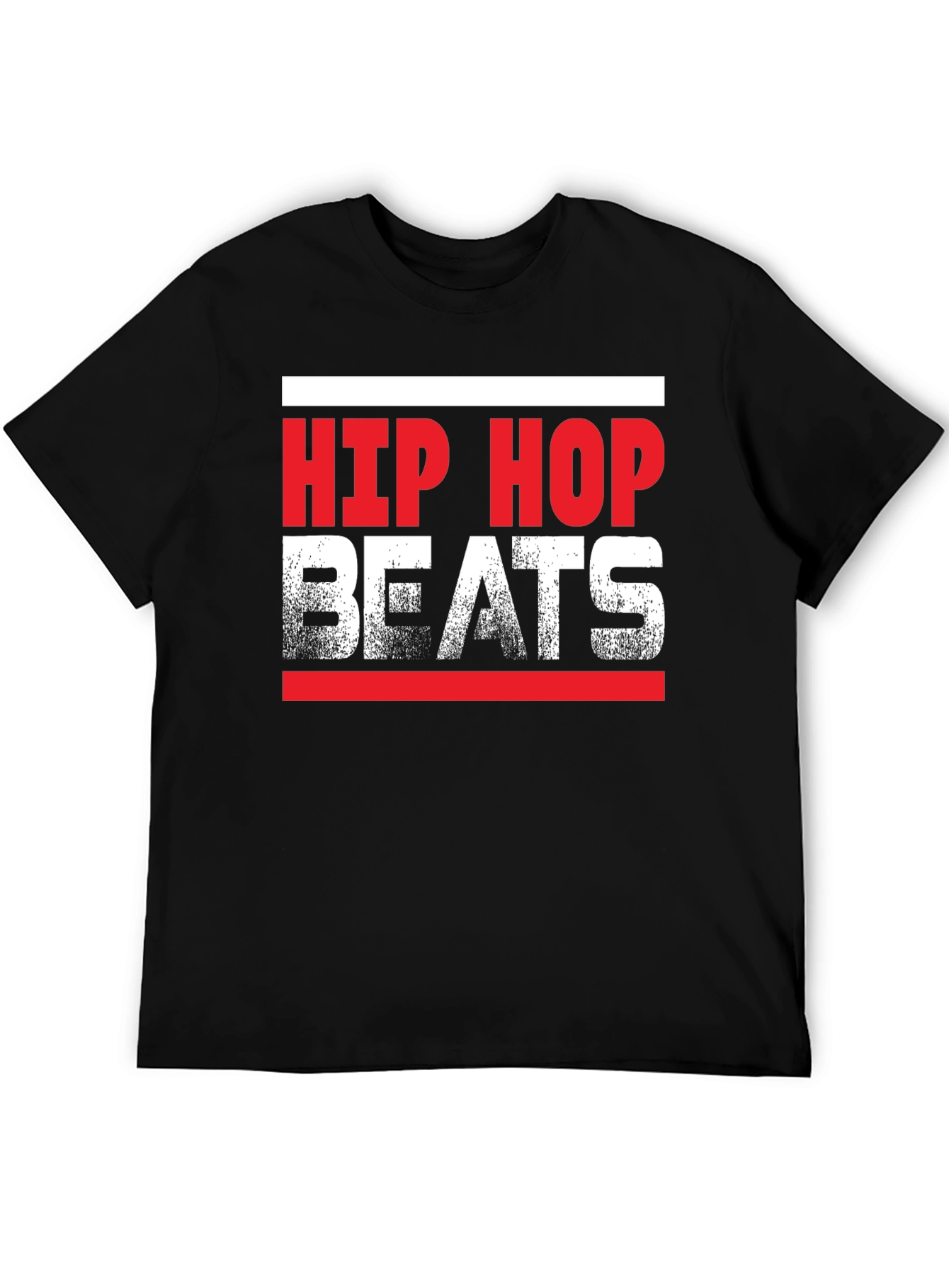 Black Hip Hop Beats Graphic Tee view 5