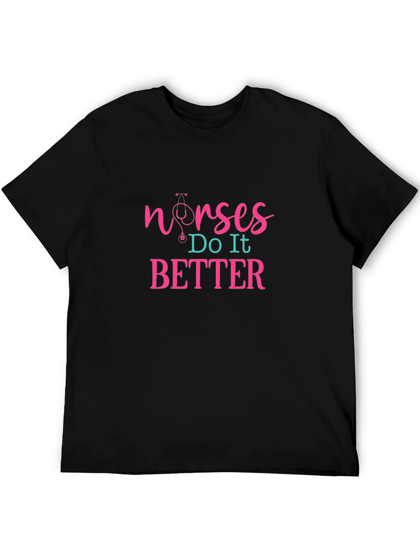 Black Nurses Do It Better Graphic T-Shirt view 5