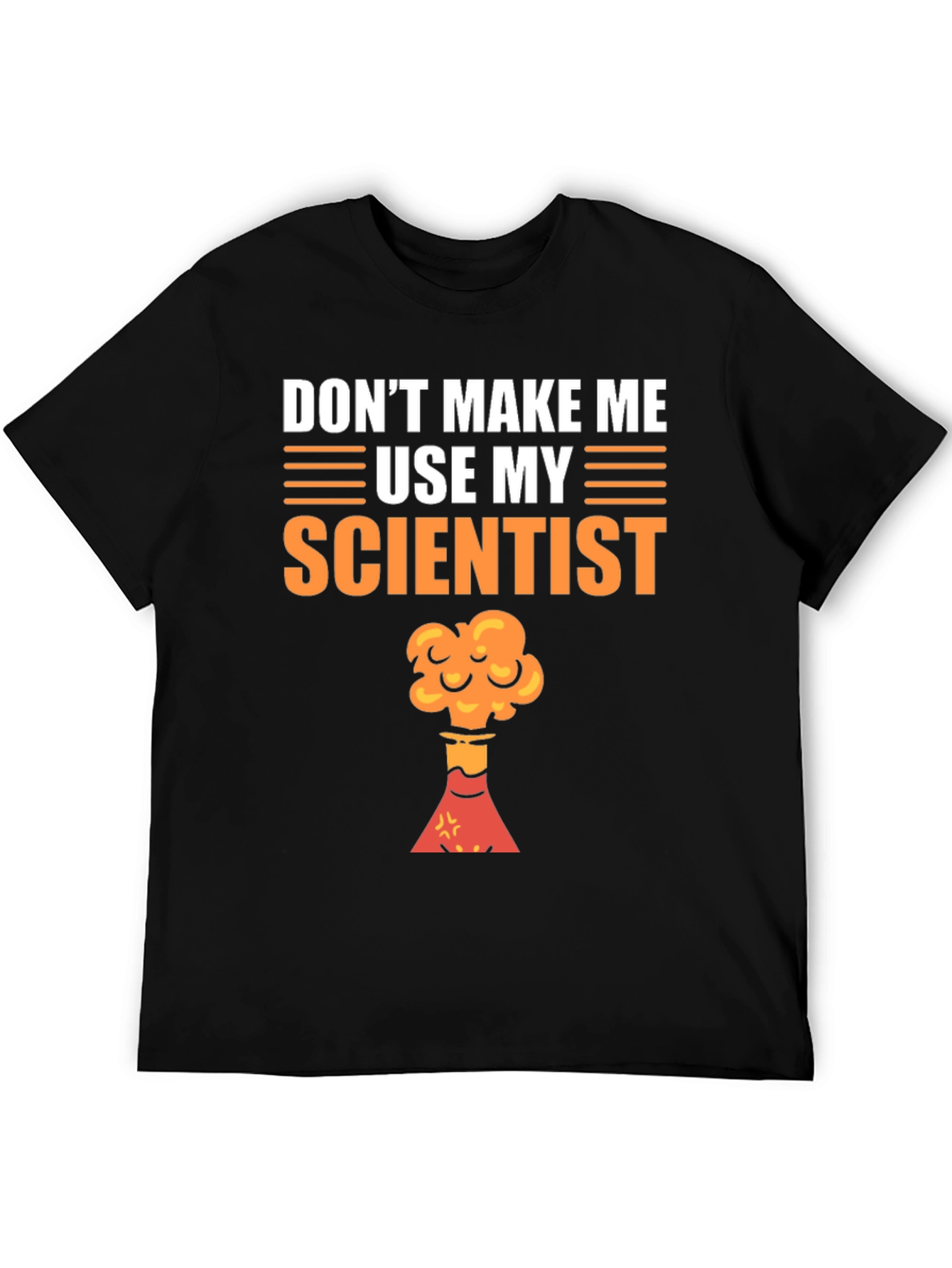 Black Scientist Threat T-Shirt - Funny Science Tee view 5