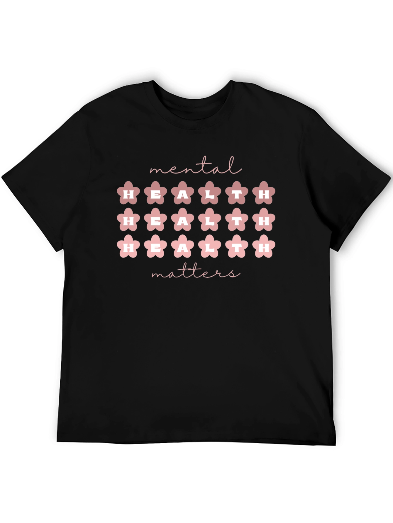 Black Mental Health Matters Floral T-Shirt view 5