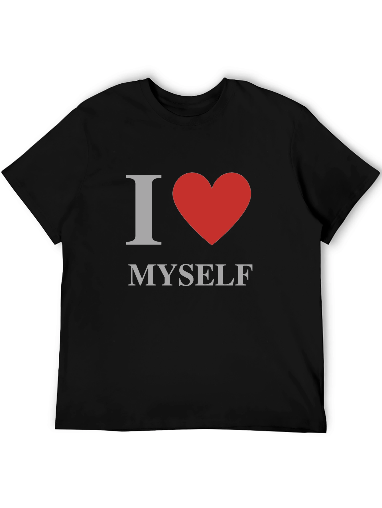 Black I Love Myself T-Shirt - Men's Graphic Tee view 5