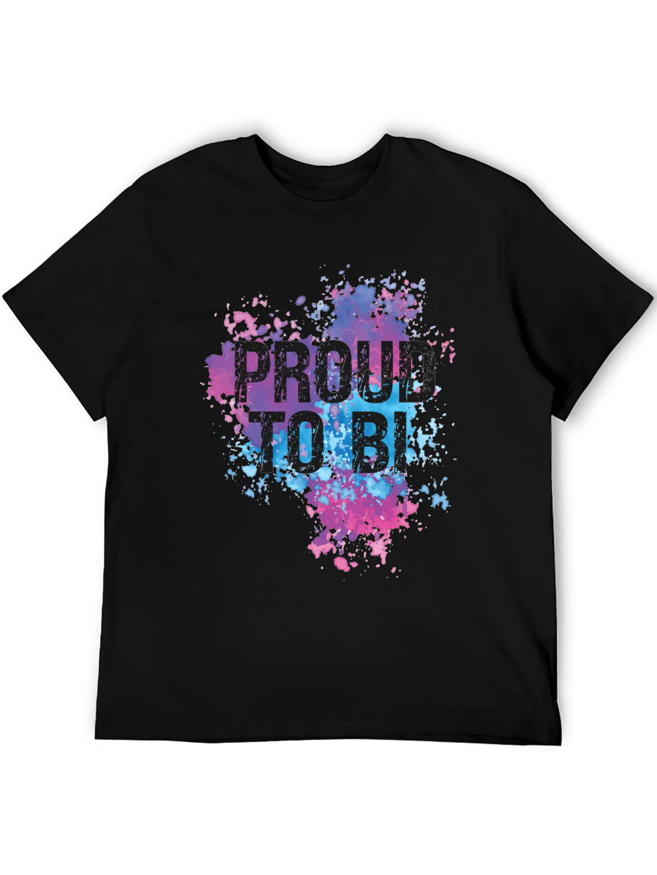 Black Proud to be BI T-Shirt view 5