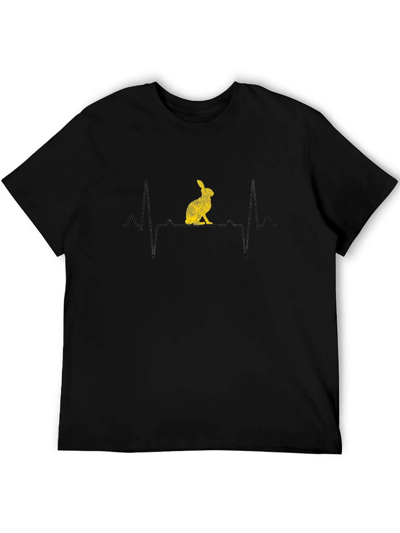 Black Rabbit Heartbeat T-Shirt view 5