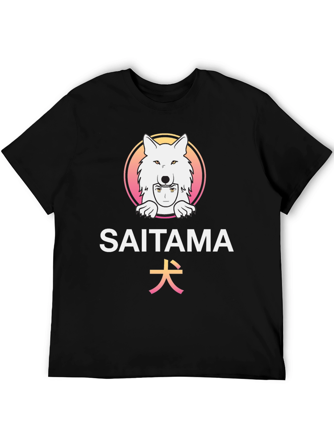 Black Saitama Dog Graphic T-Shirt - Anime Inspired view 5